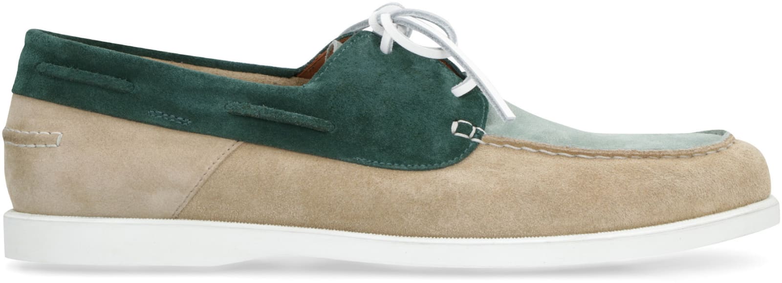 Shop Doucal's Saria Suede Loafers In Multicolor