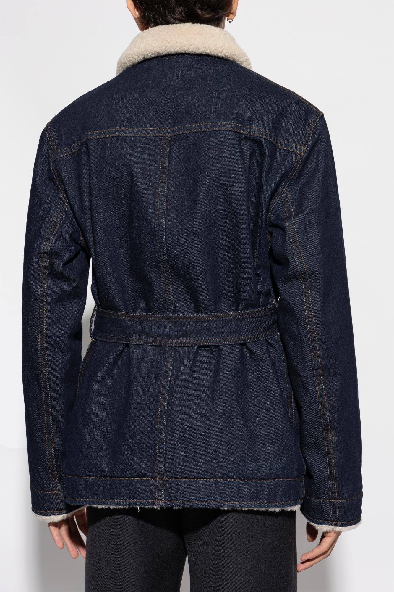 Shop Dries Van Noten Denim Jacket In Blue