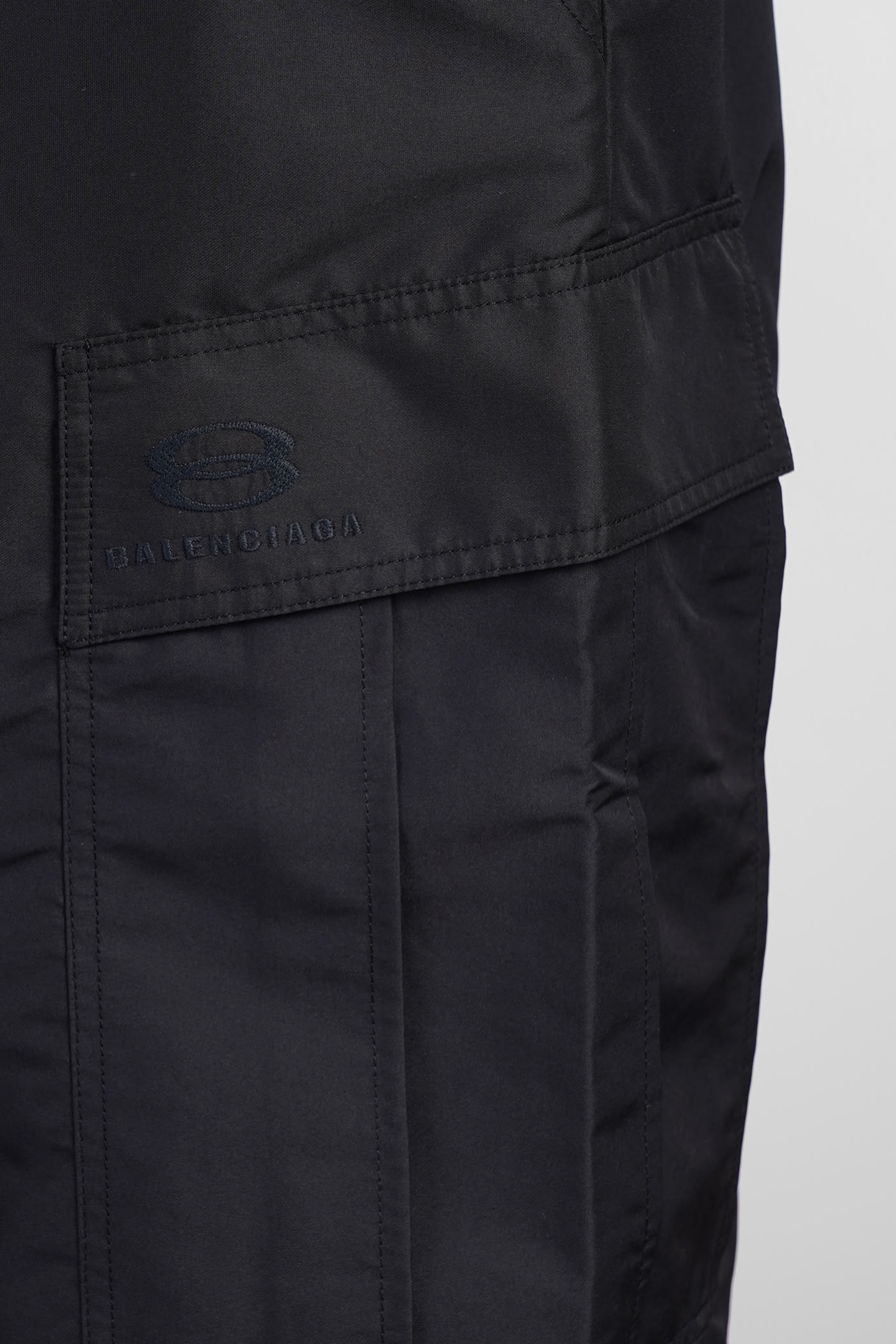 Balenciaga Shorts In Black Polyester In Black
