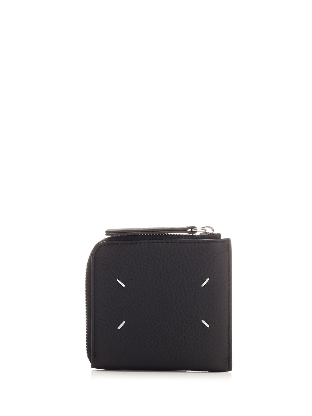 Shop Maison Margiela Zip Around Wallet In Black