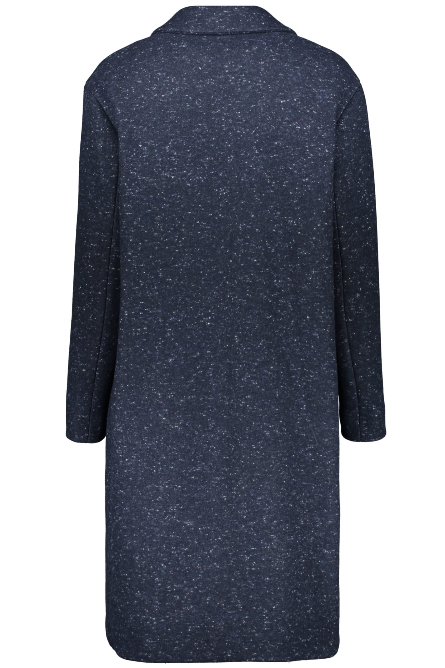 Agnona Double-breasted Cashmere Coat In Blue