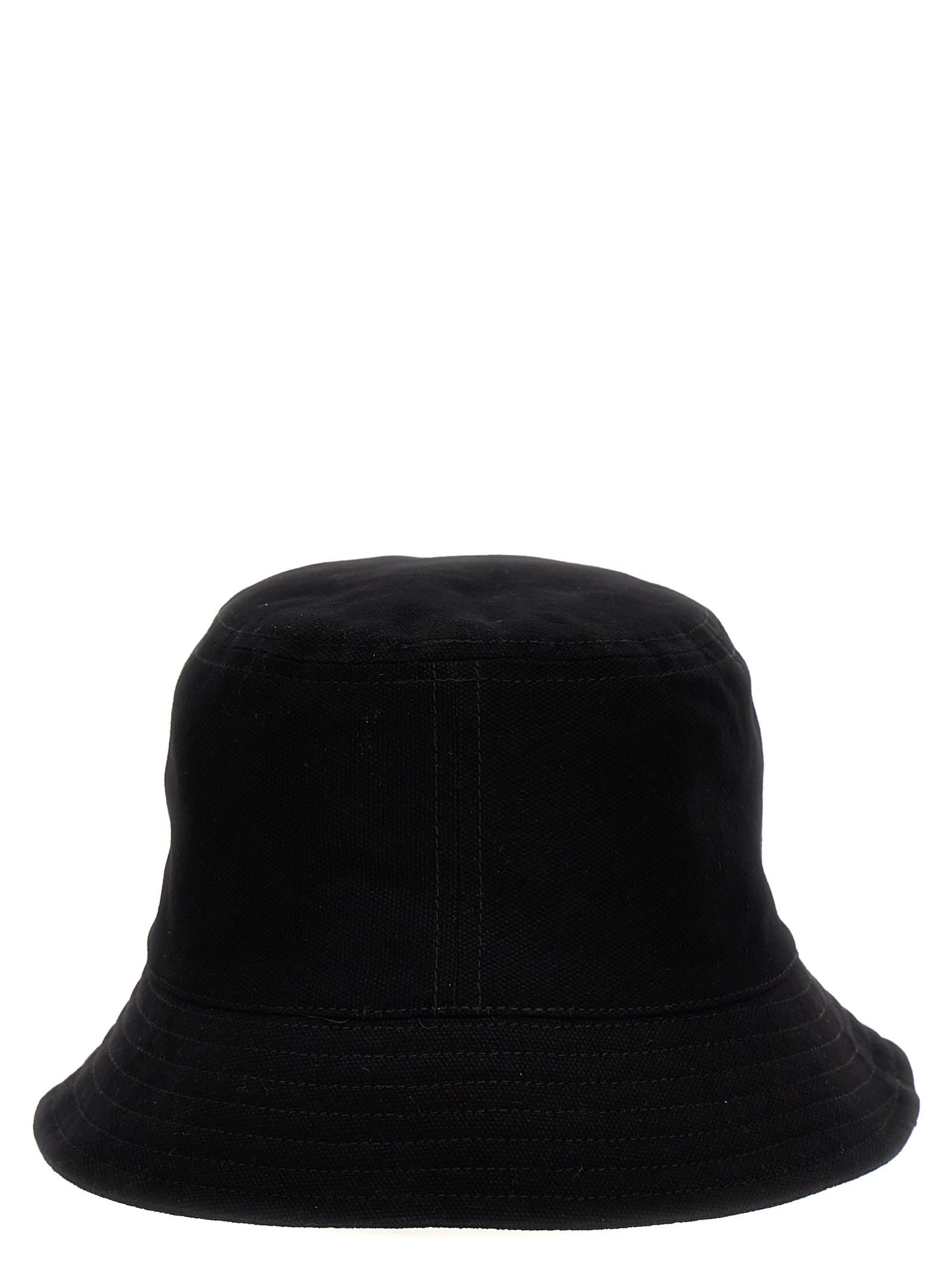 Isabel Marant Haley Bucket Hat In White/black