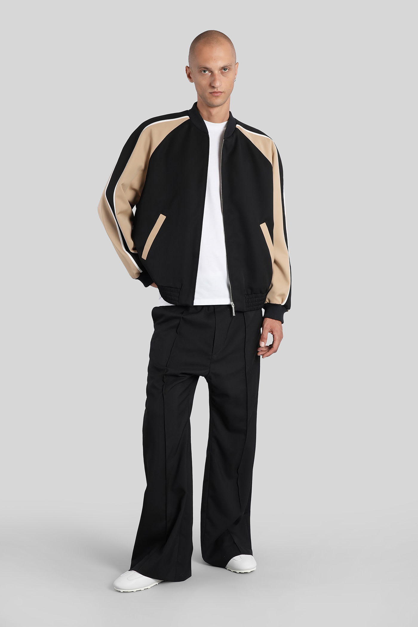 Marni Bomber Jacket In Black Wool In Black