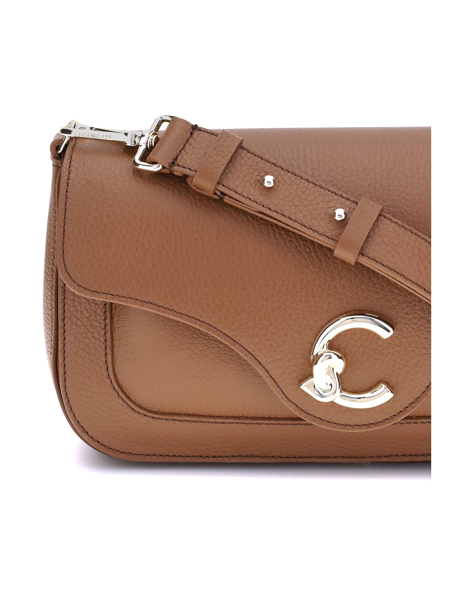 Coccinelle C-me Shoulder Bag In Brown