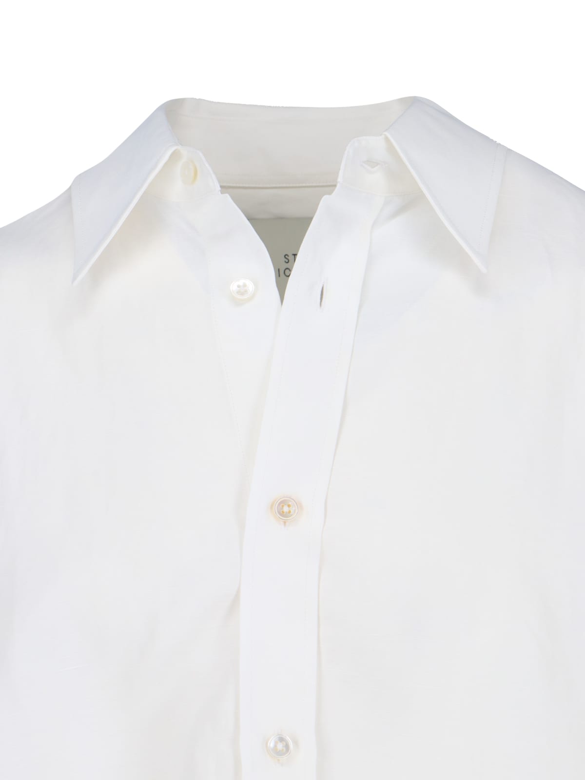 Shop Studio Nicholson Oversized Shirt In White