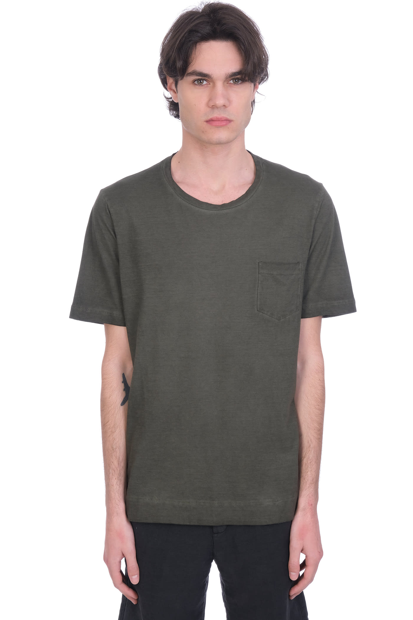 Massimo Alba Panarea T-shirt In Green Cotton