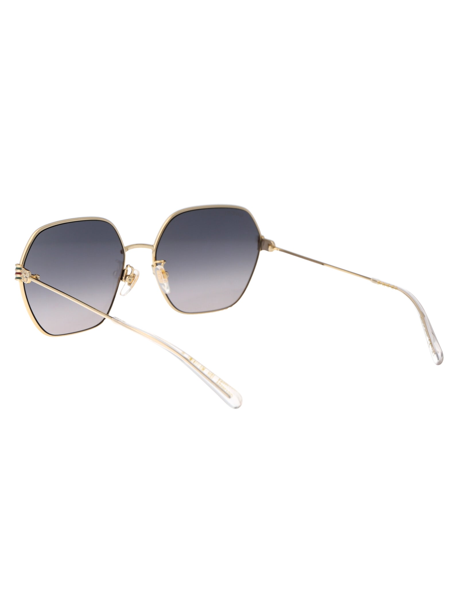 Shop Gucci Gg1285sa Sunglasses In 001 Gold Gold Grey