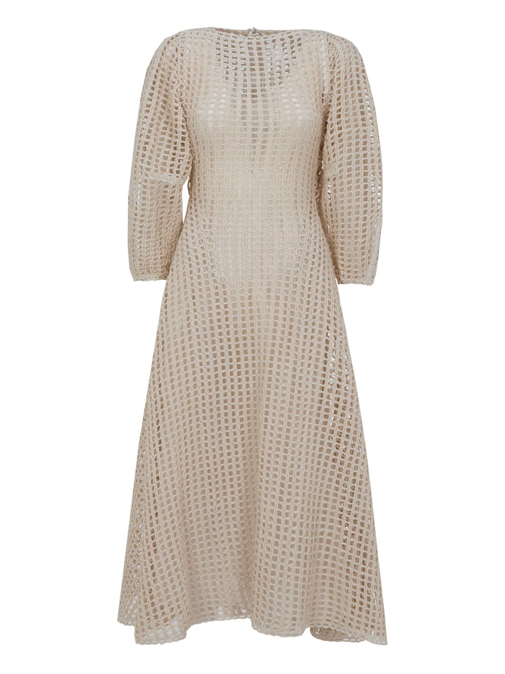 Shop Jil Sander Dress In Milk