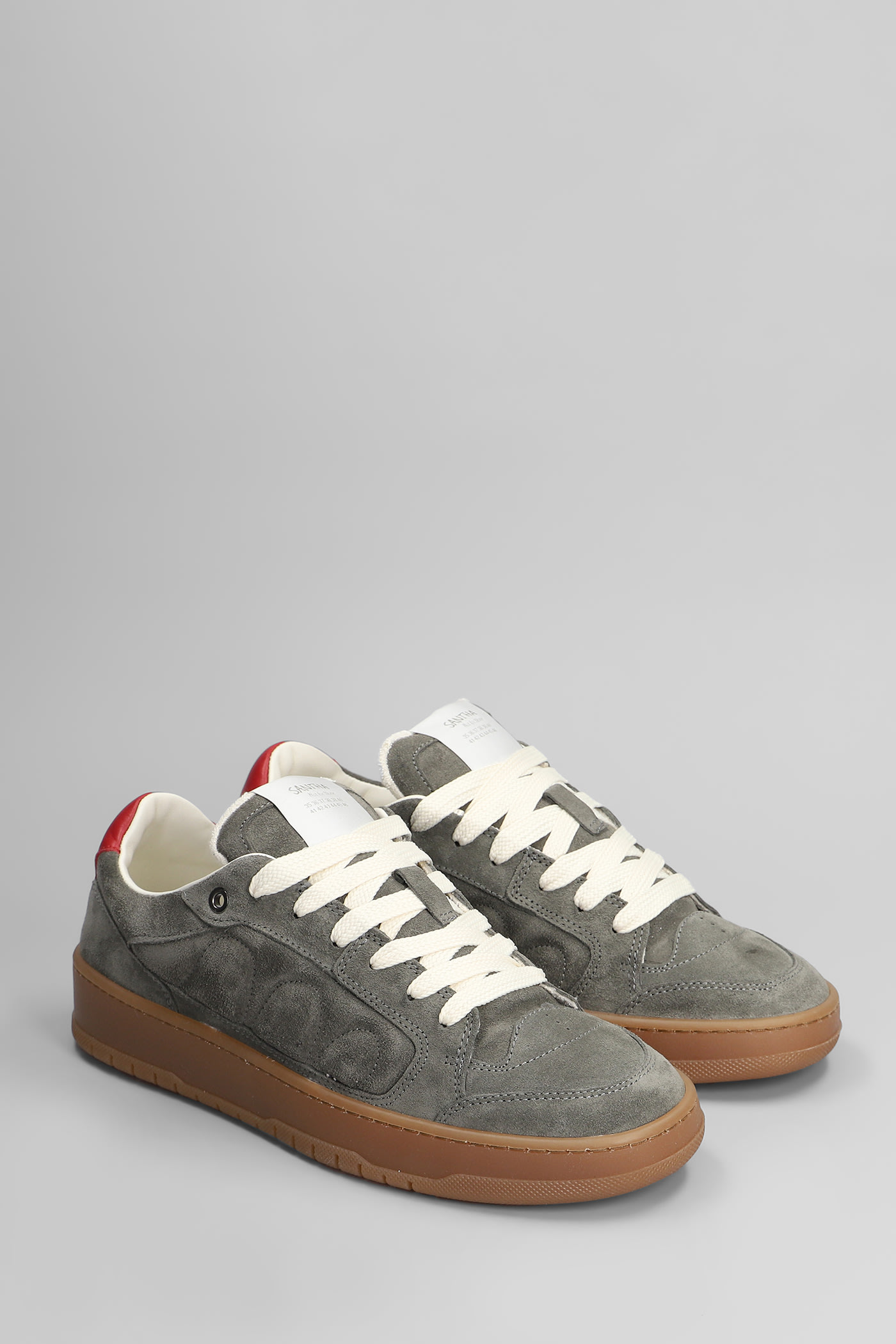 Paura Santha 2 Sneakers In Grey Suede