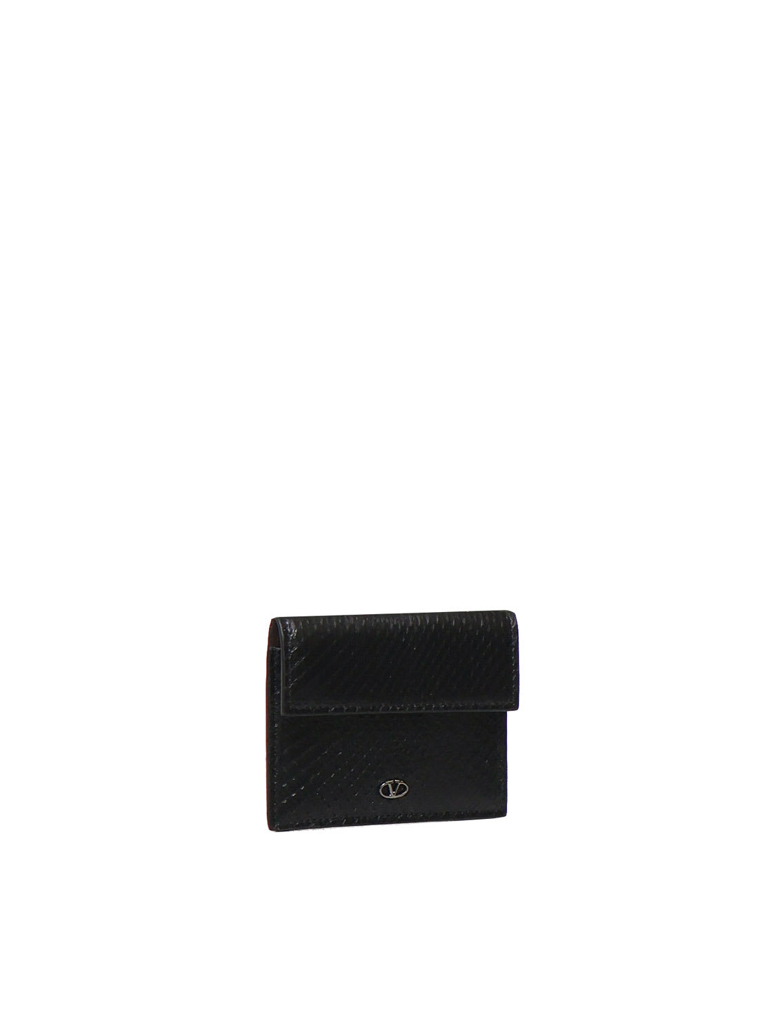 Valentino Python Wallet In Cocoa Black