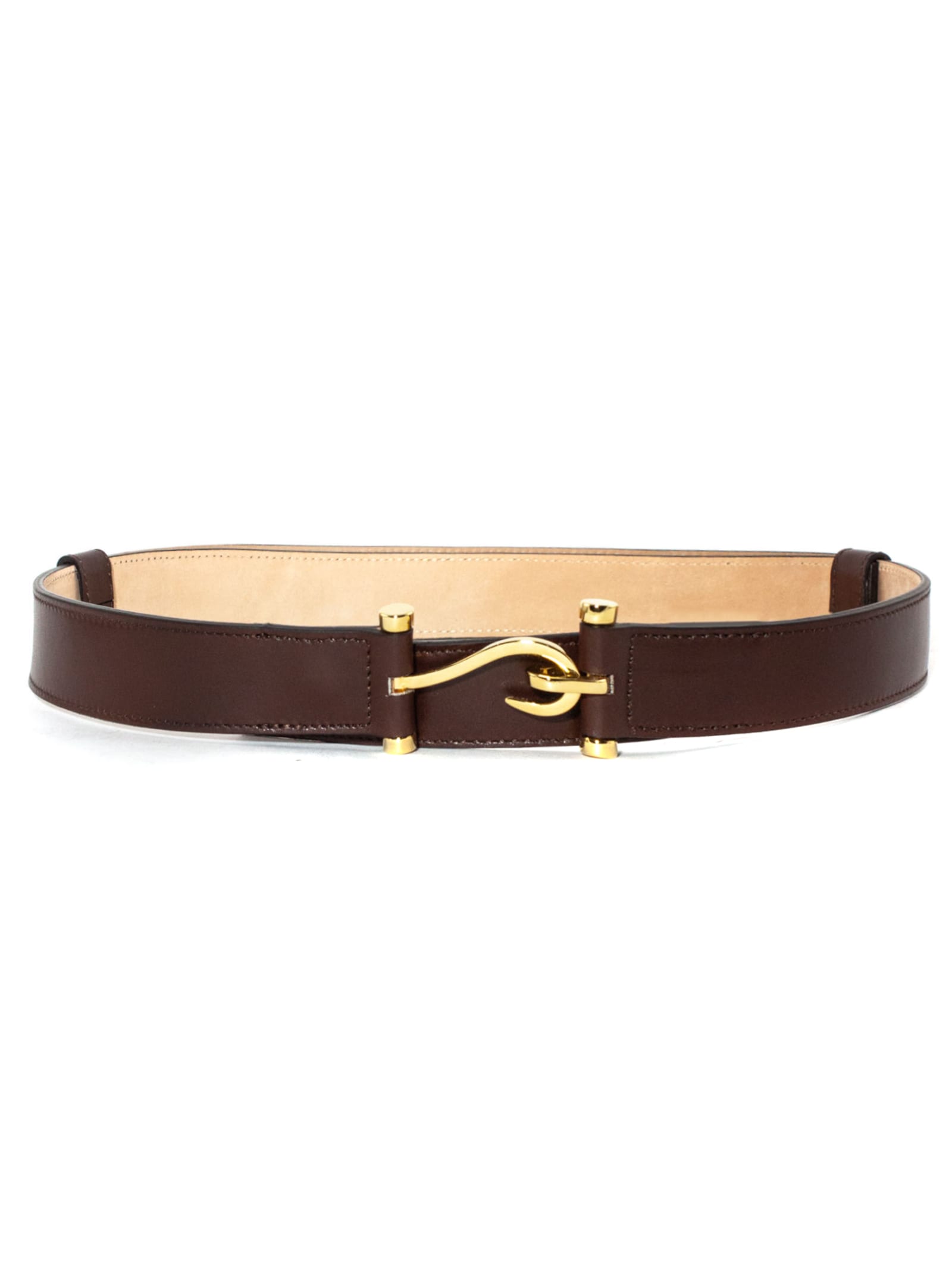 Edhen Milano Brown Leather Comporta Belt