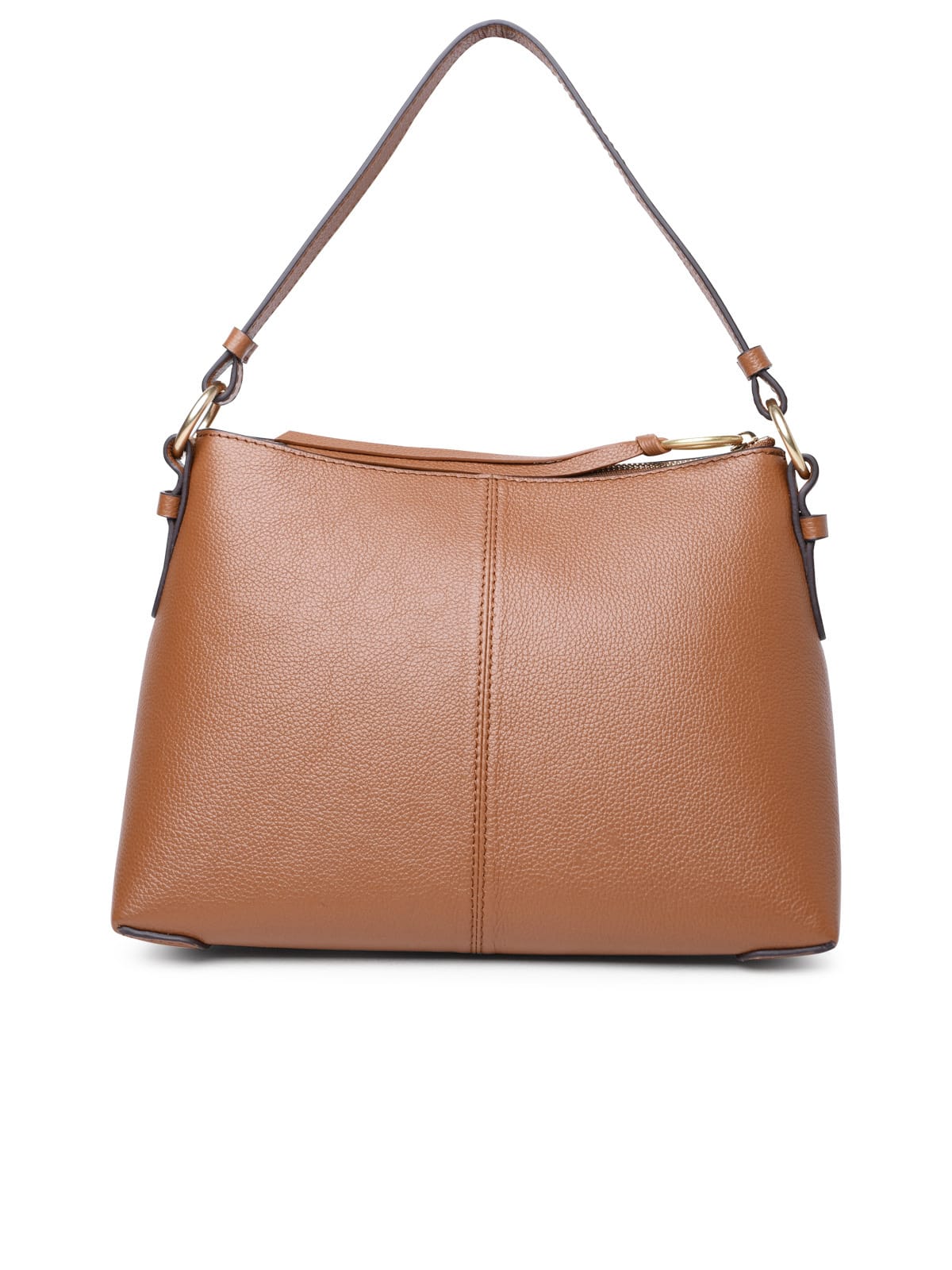Shop See By Chloé Small Joan Caramel Leather Bag In Brown
