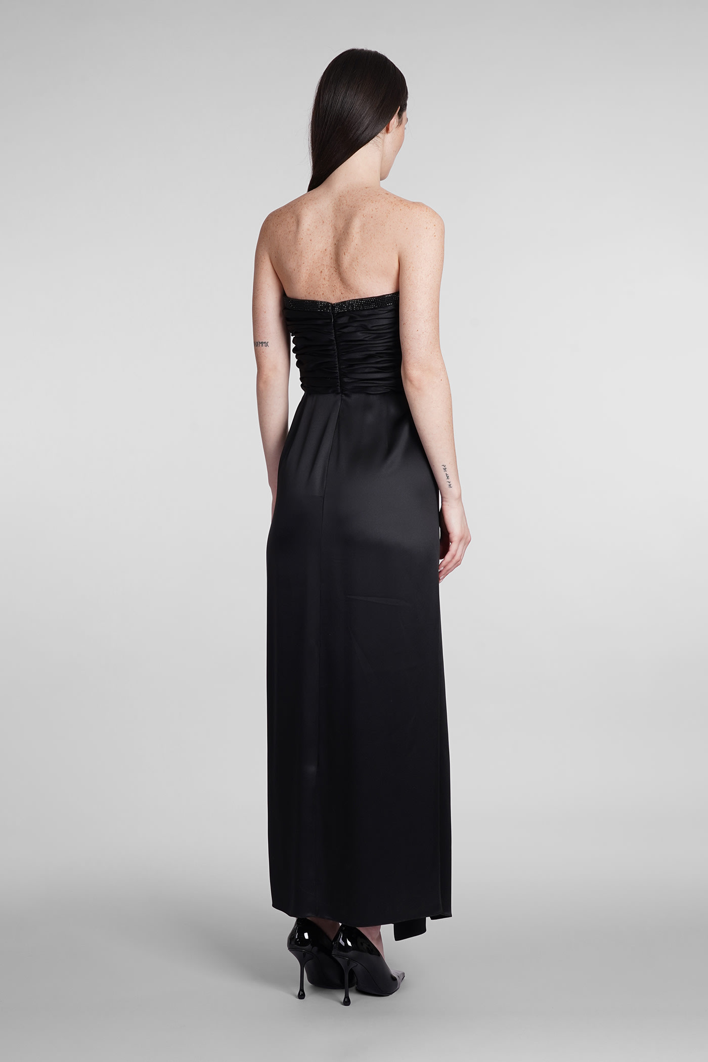 Shop Giorgio Armani Dress In Black Silk
