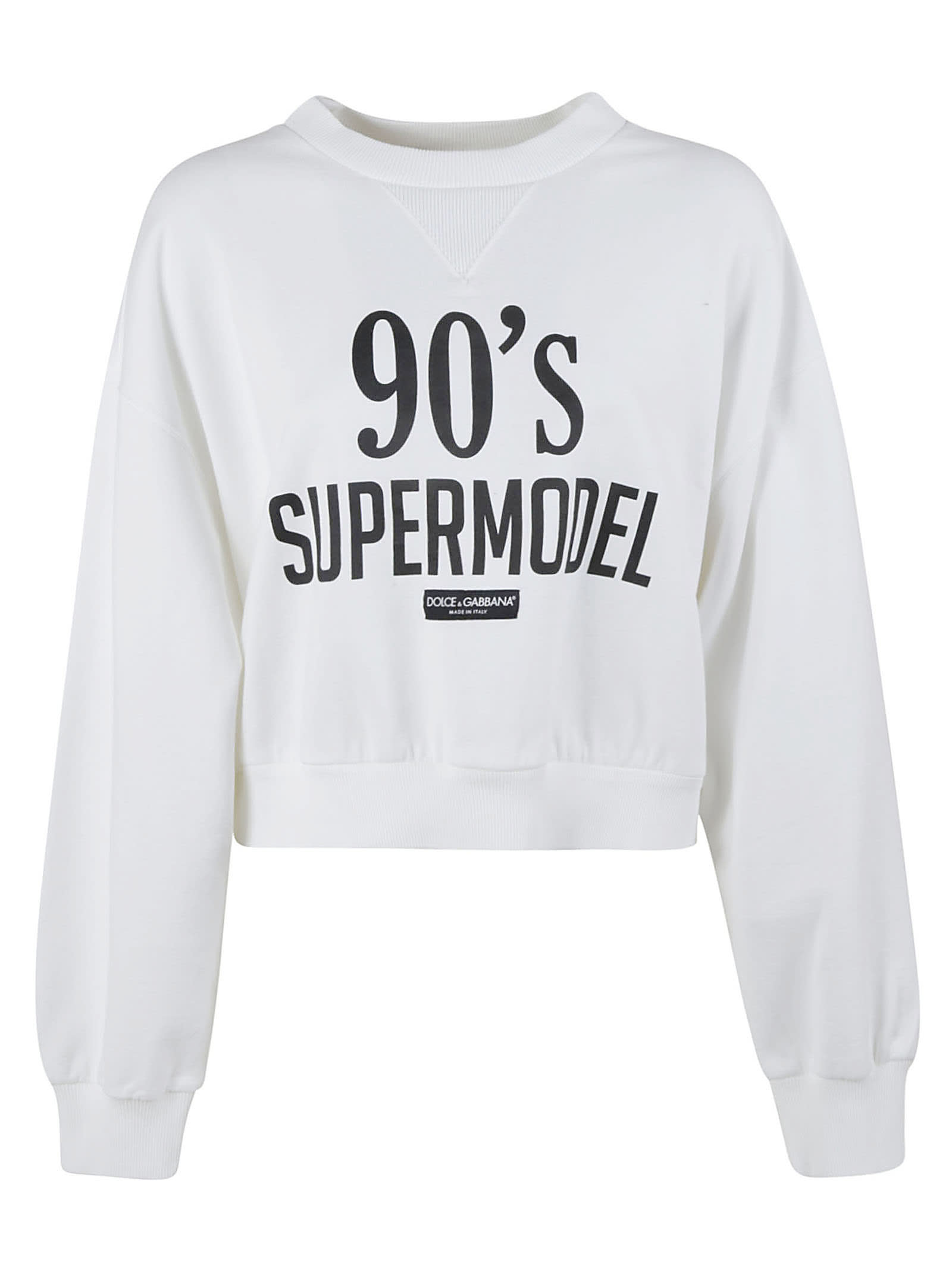 Dolce & Gabbana 90s Supermodel Cropped Sweatshirt