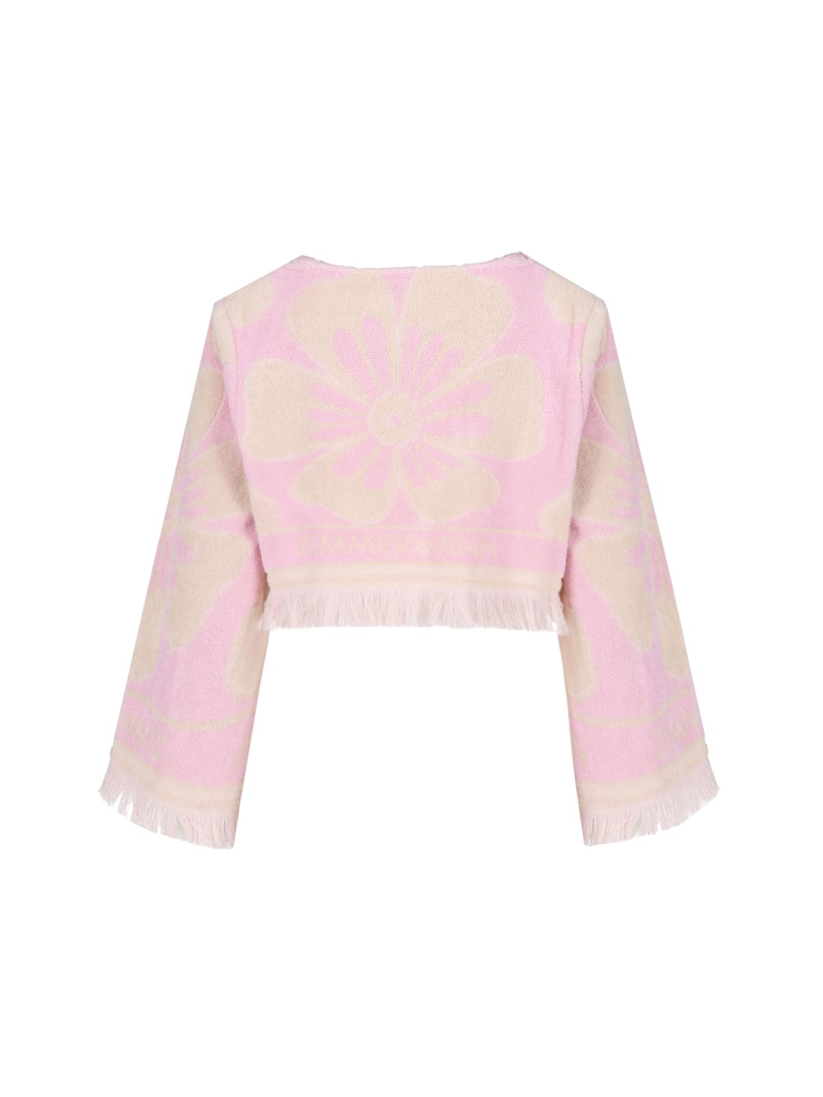 Shop Zimmermann Pop Crop Top In Pink