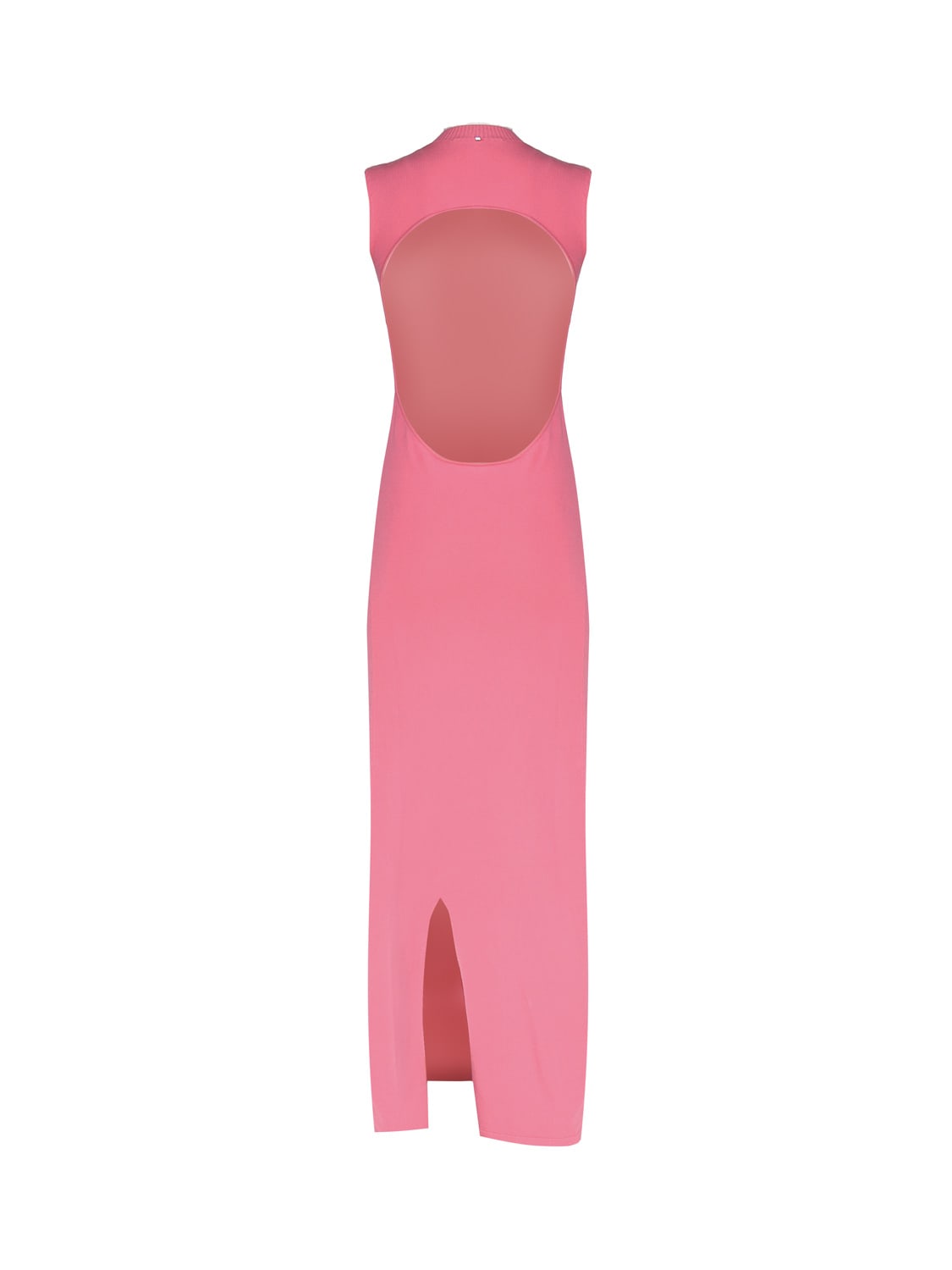 Shop Sportmax Asymmetrical Knit Dress In Pink