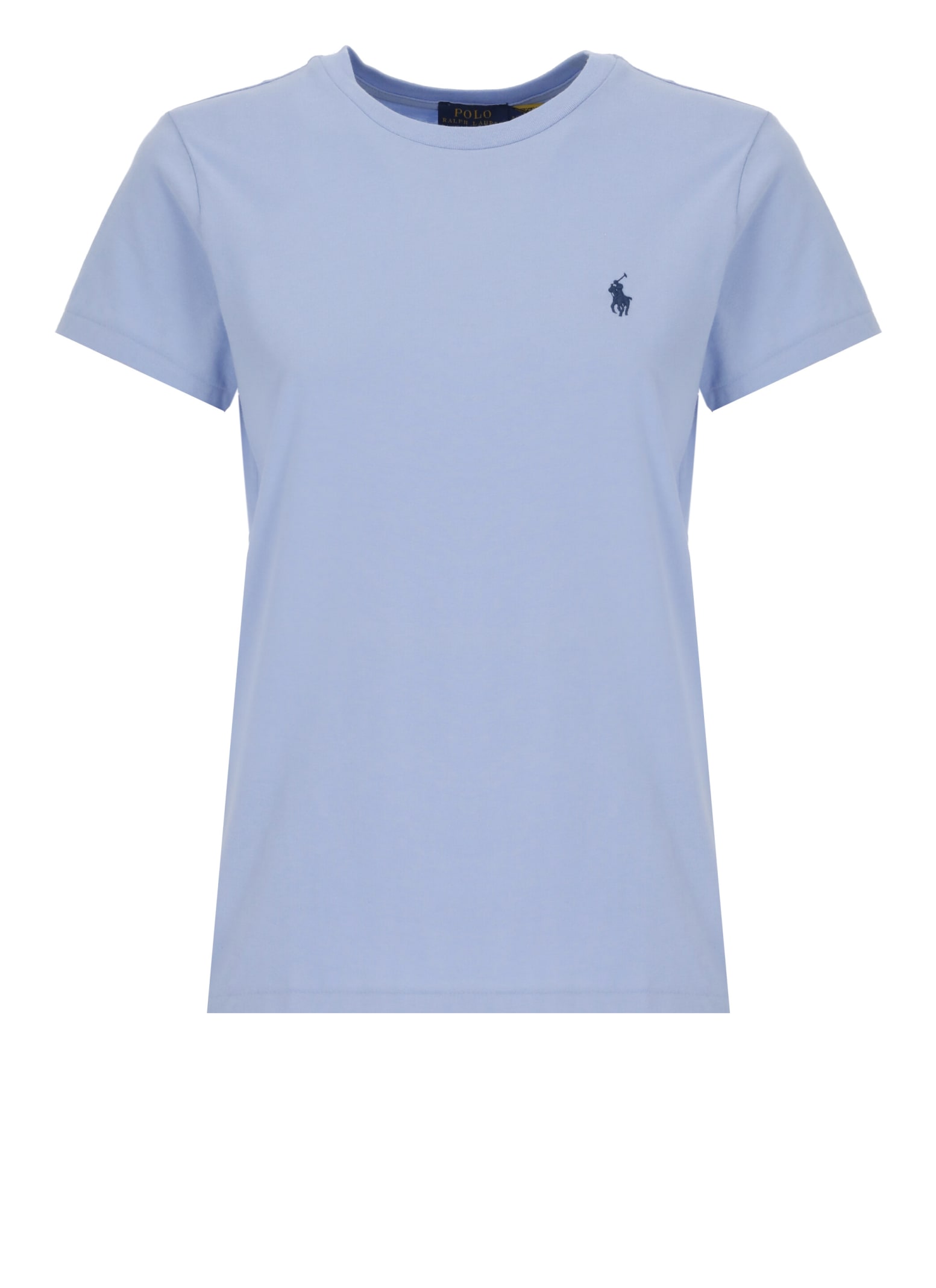 Ralph Lauren T-shirt With Pony In Dress Shirt Blue