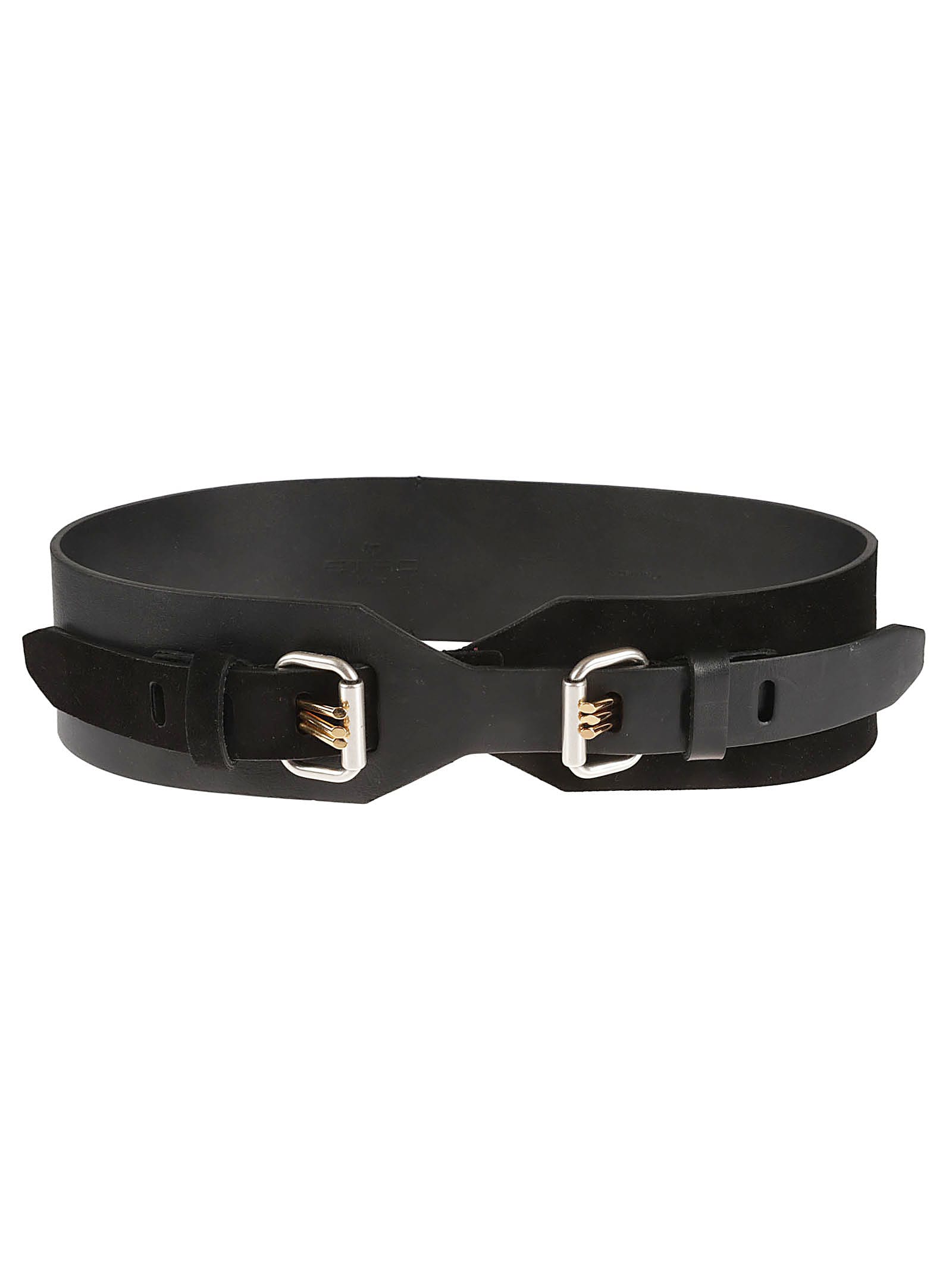 Shop Etro Thick Double Adjustable Belt In Black