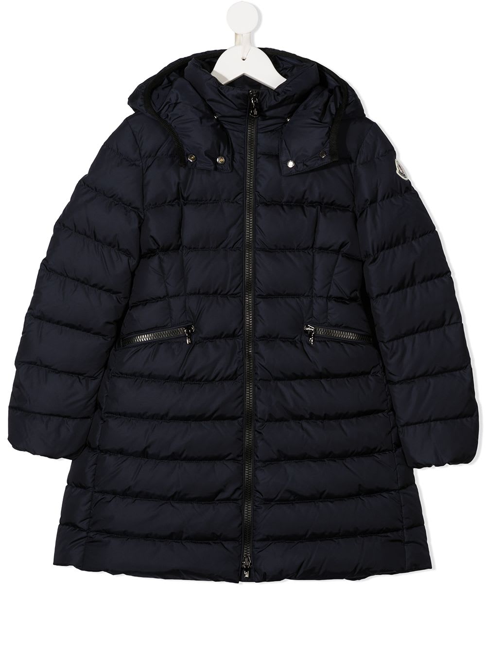 Moncler Blue Polyamide Feather Down Jacket