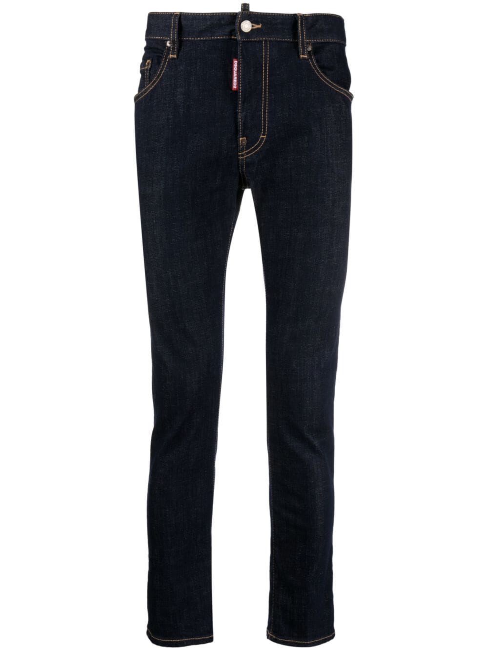 Shop Dsquared2 Skater Jean In Navy Blue