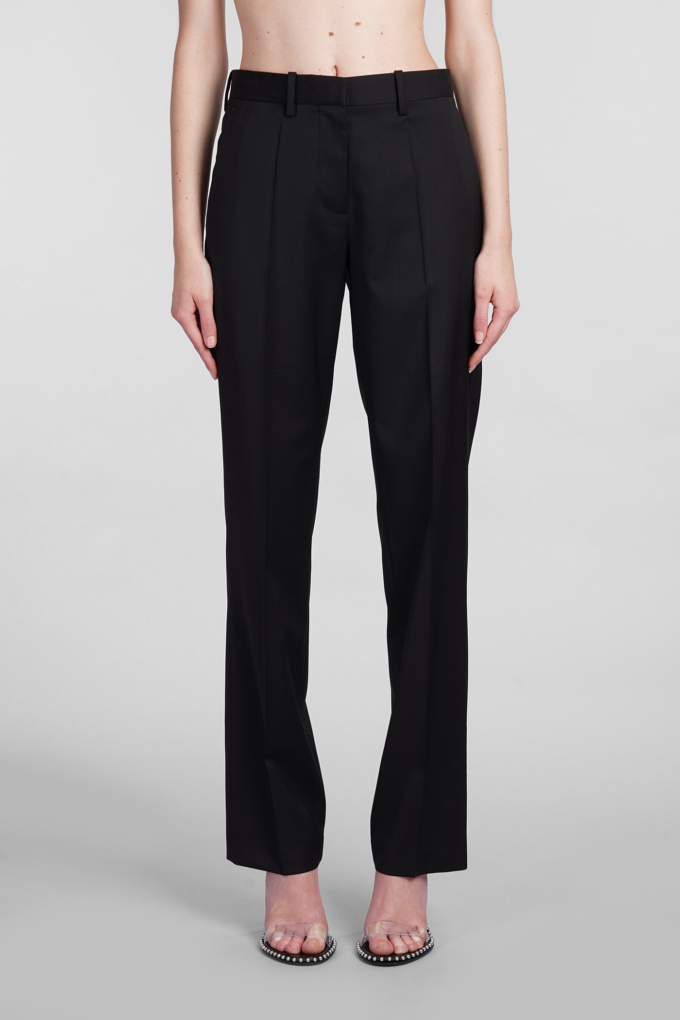 Helmut Lang Pants In Black Wool