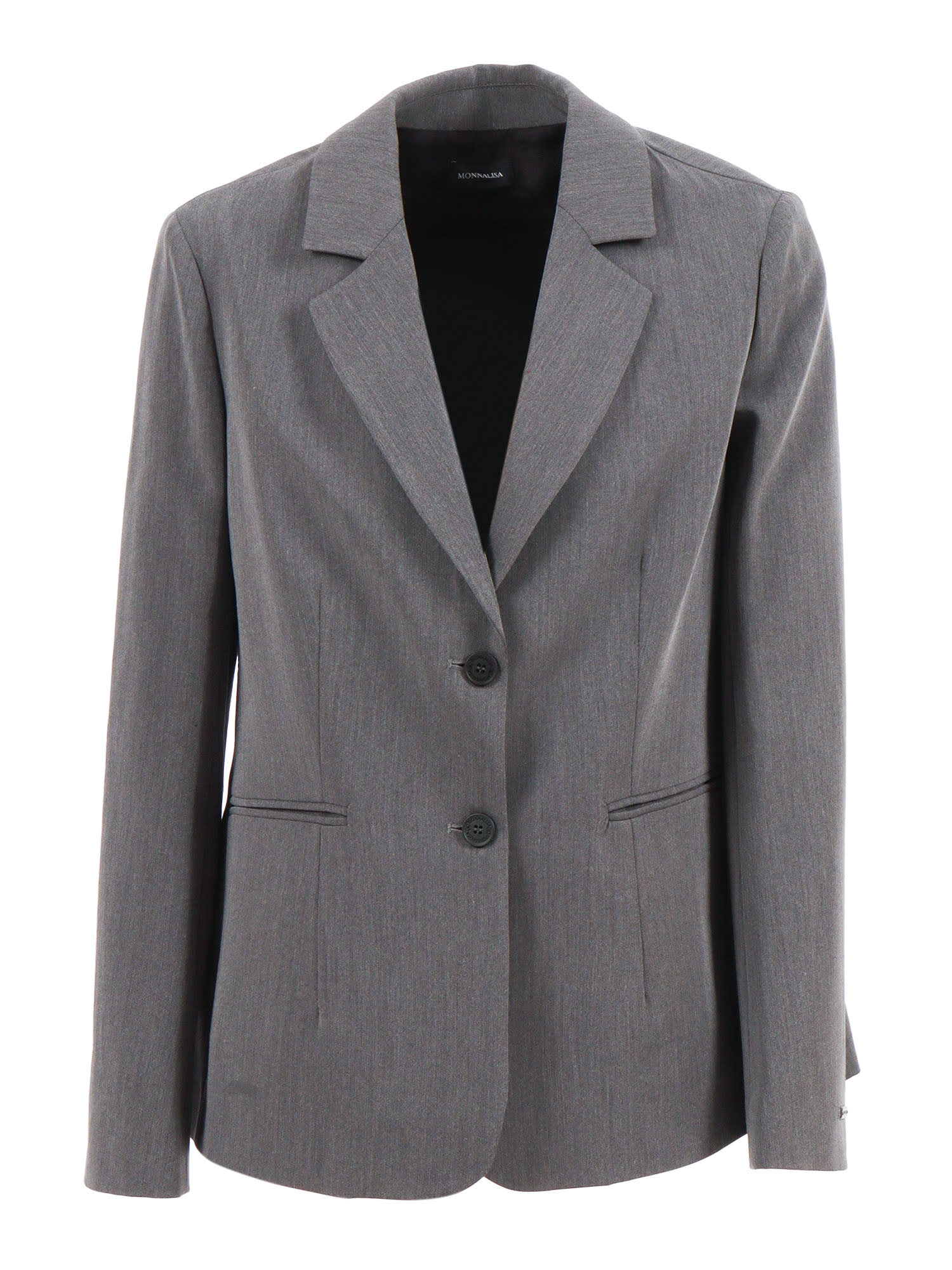 Monnalisa Viscose Blend Jacket In Gray