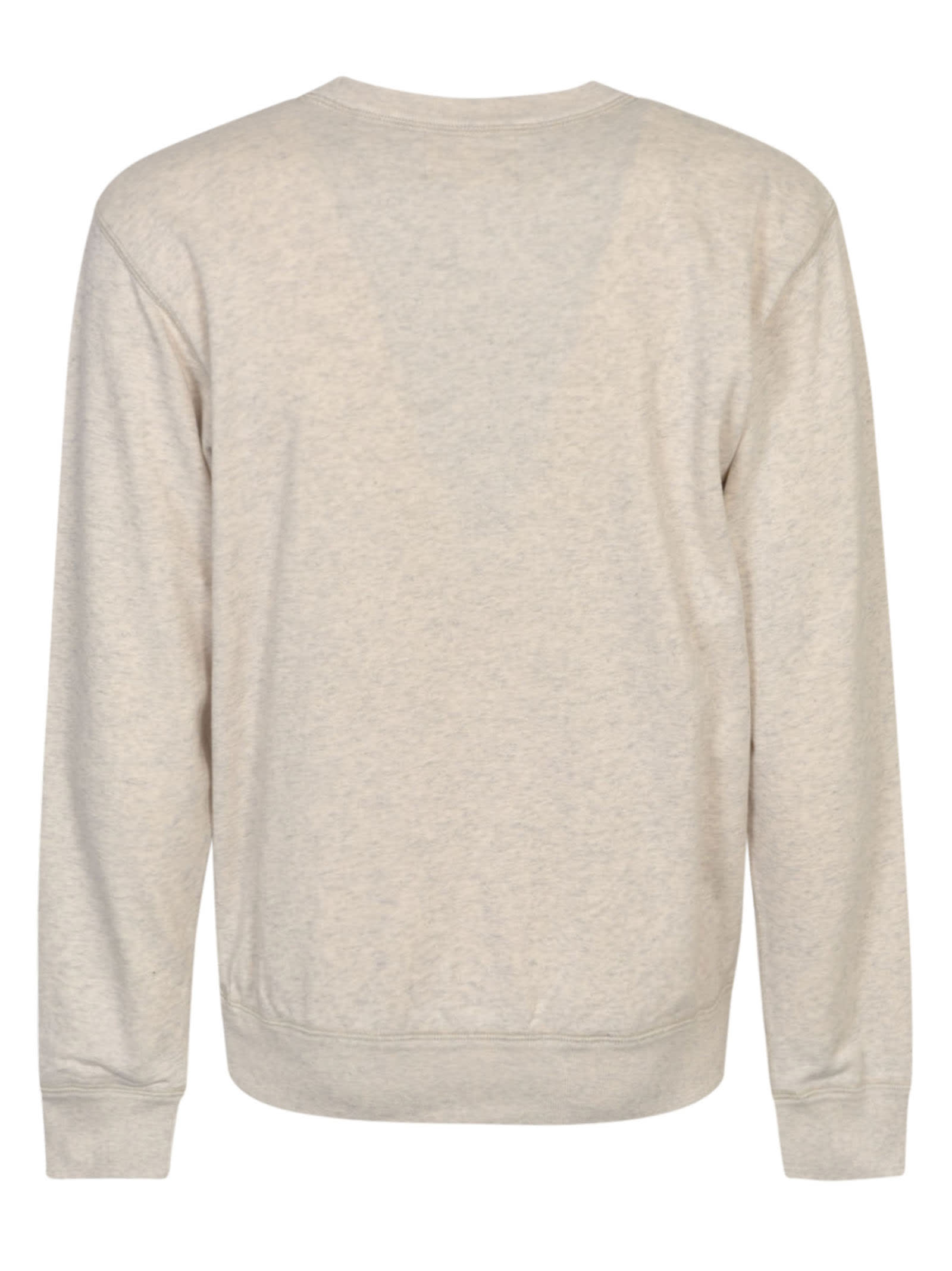 Shop Isabel Marant Logo Print Sweatshirt In Powder