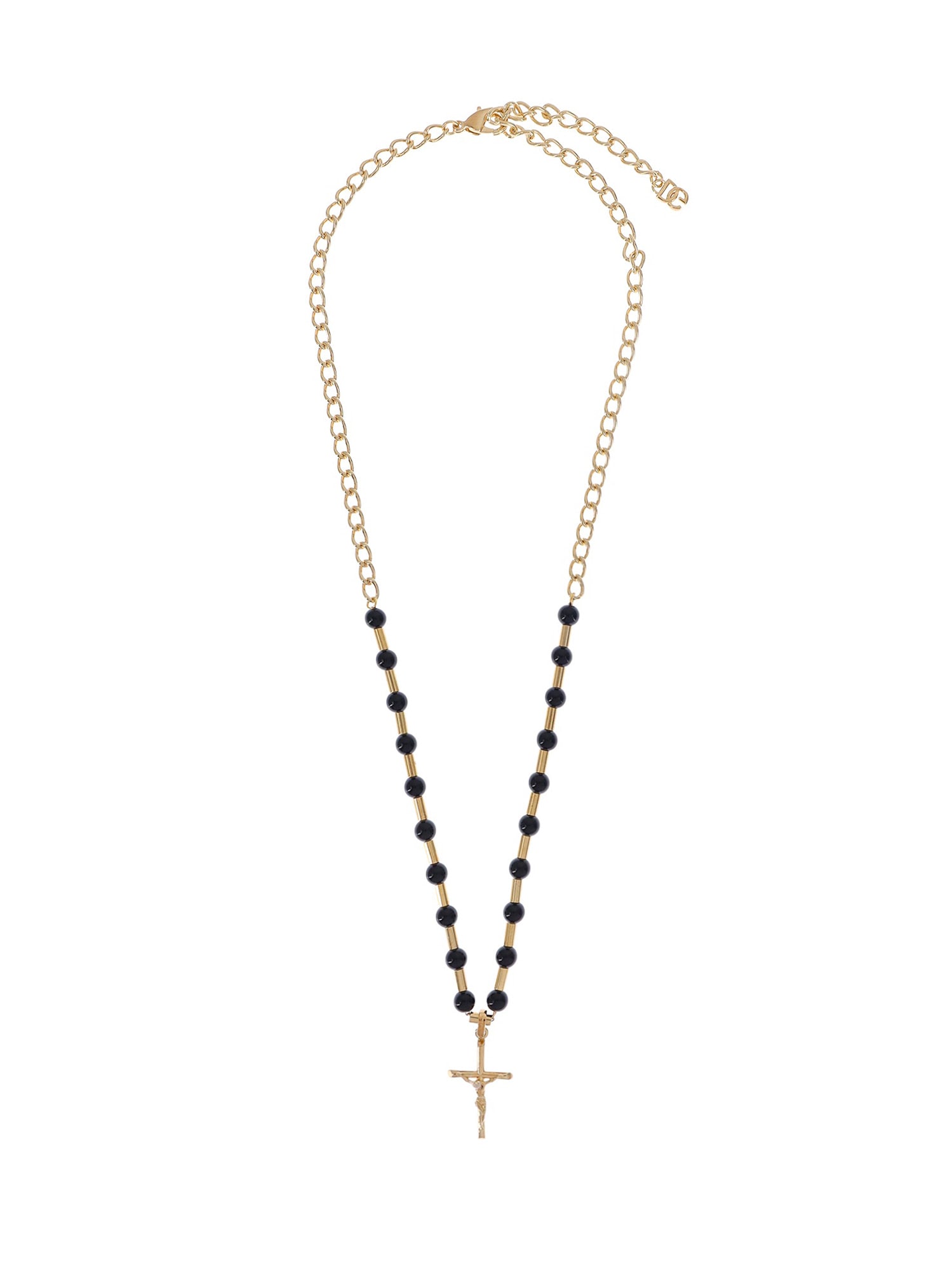 Shop Dolce & Gabbana Necklace In Gold/black