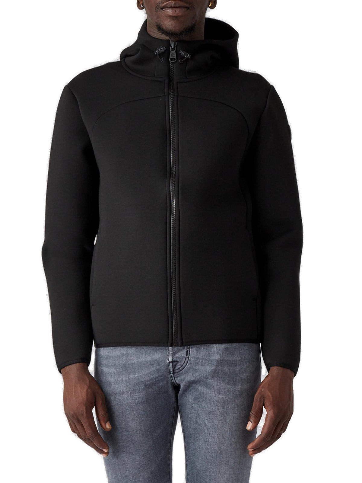 Shop Colmar Neoprene Zip Jacket In Nero