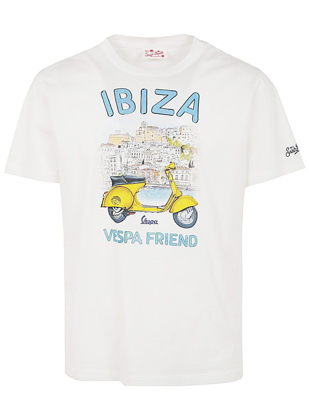 Shop Mc2 Saint Barth Cotton Classic T-shirt In N Ibiza Vespa