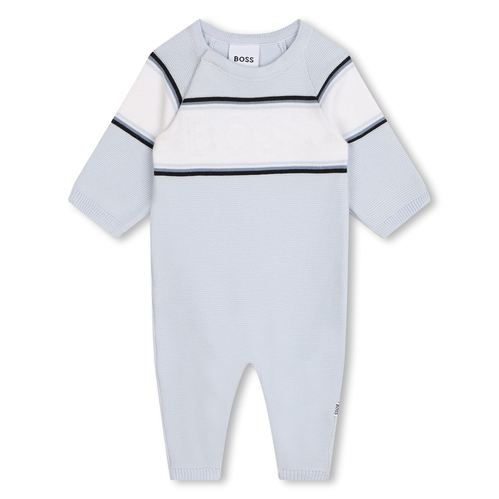 Hugo Boss Babies' Tutina Con Logo In Blue