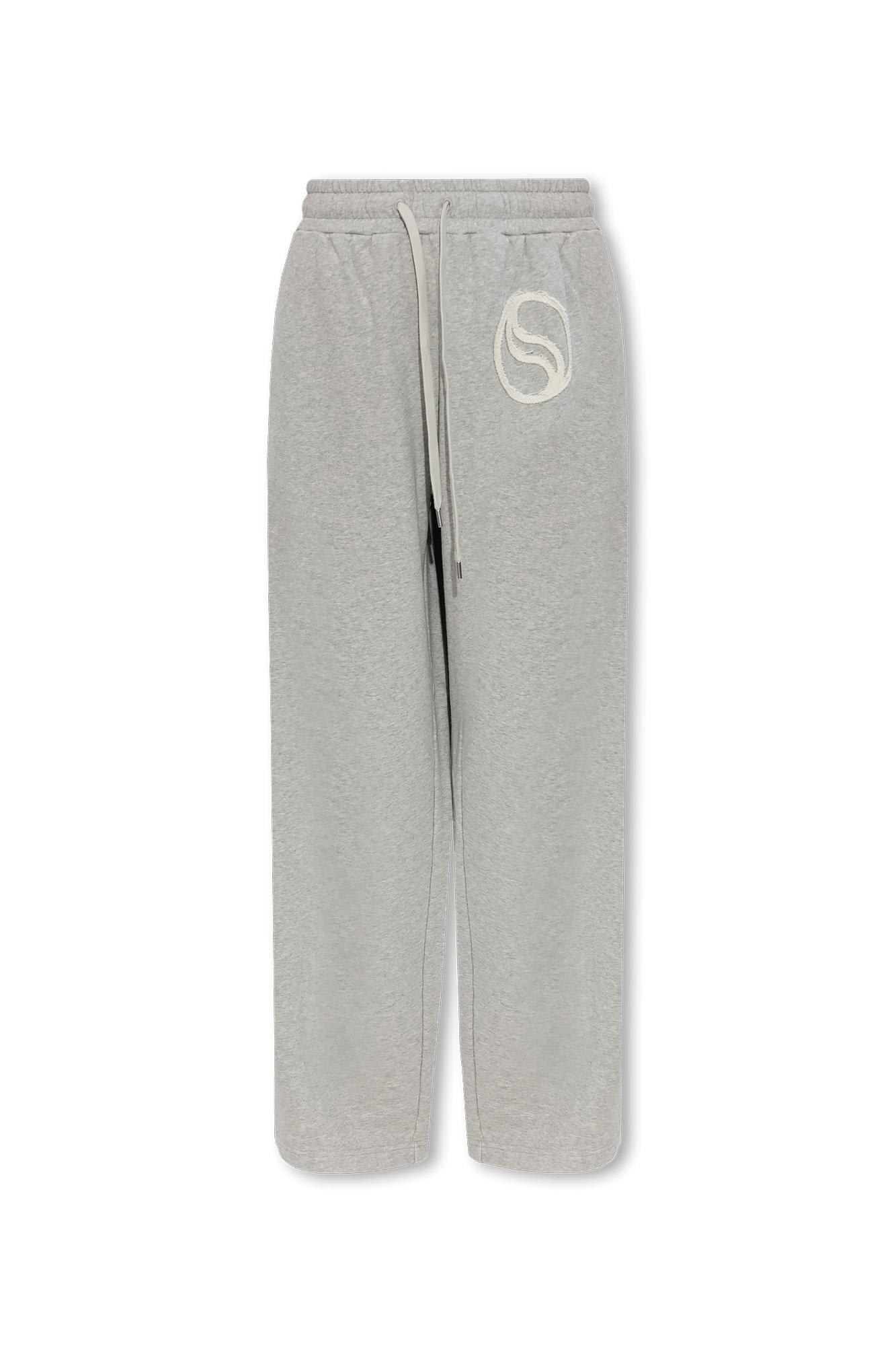 Shop Stella Mccartney Sweatpants With Logo In Grigio