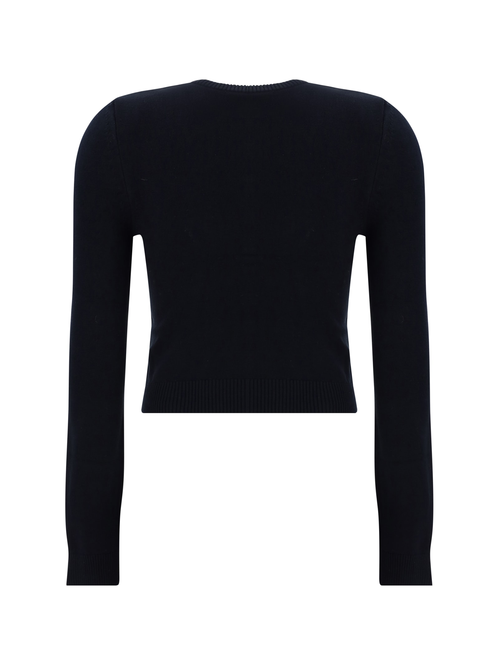 Shop Marine Serre Cardigan In Black