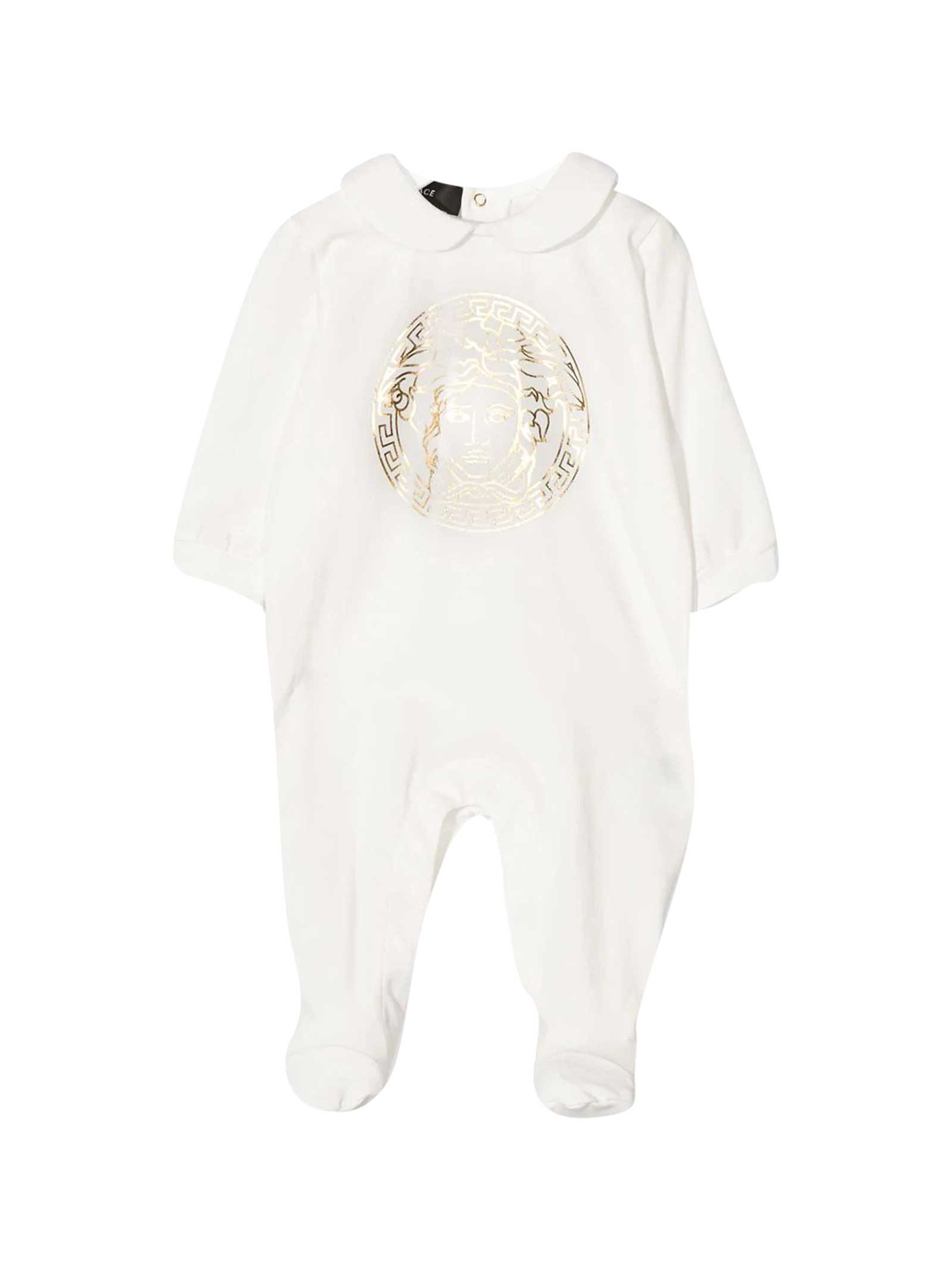 Versace Young White Onesie