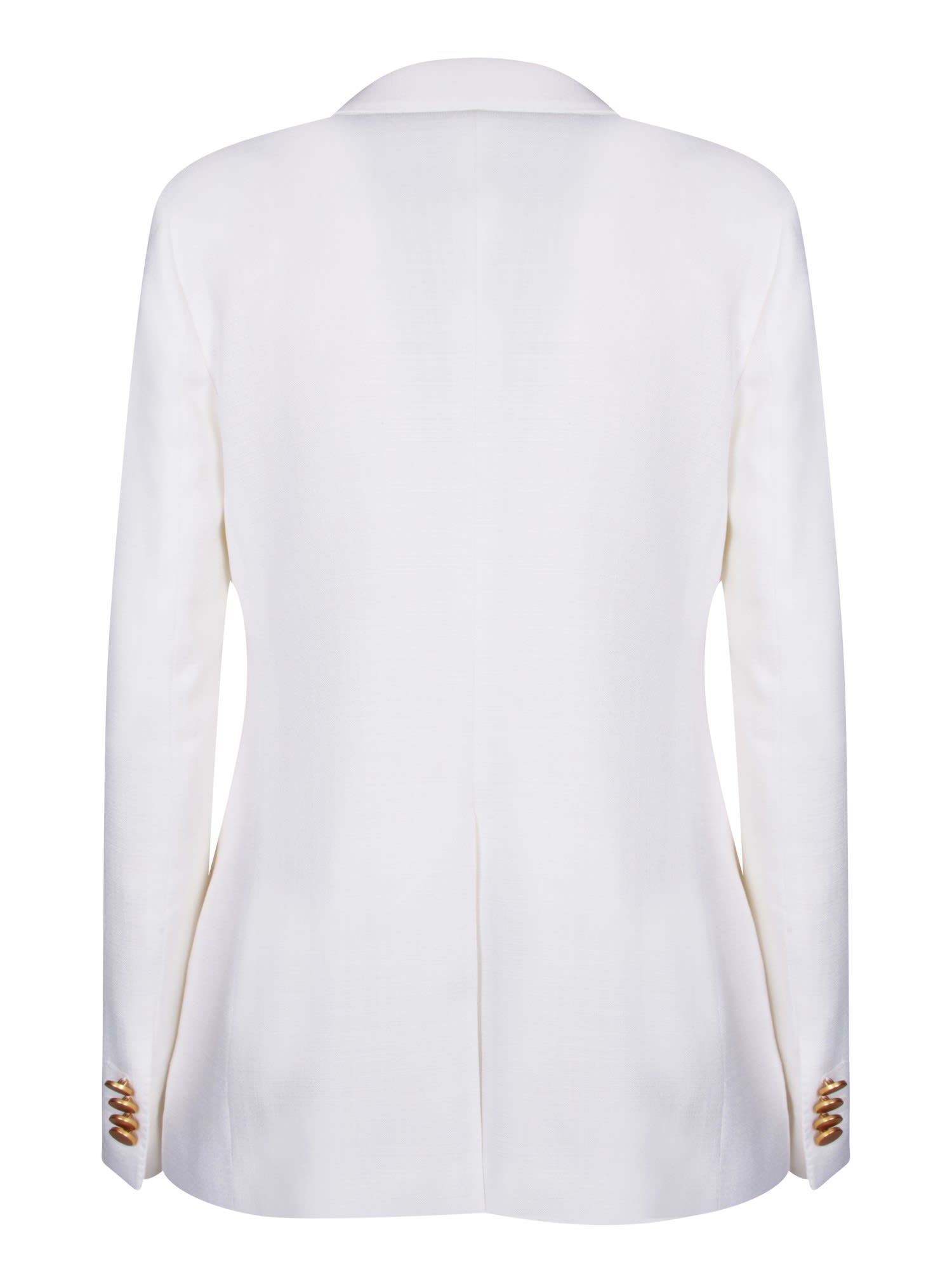 Shop Tagliatore Parigi Ivory Jacket In White