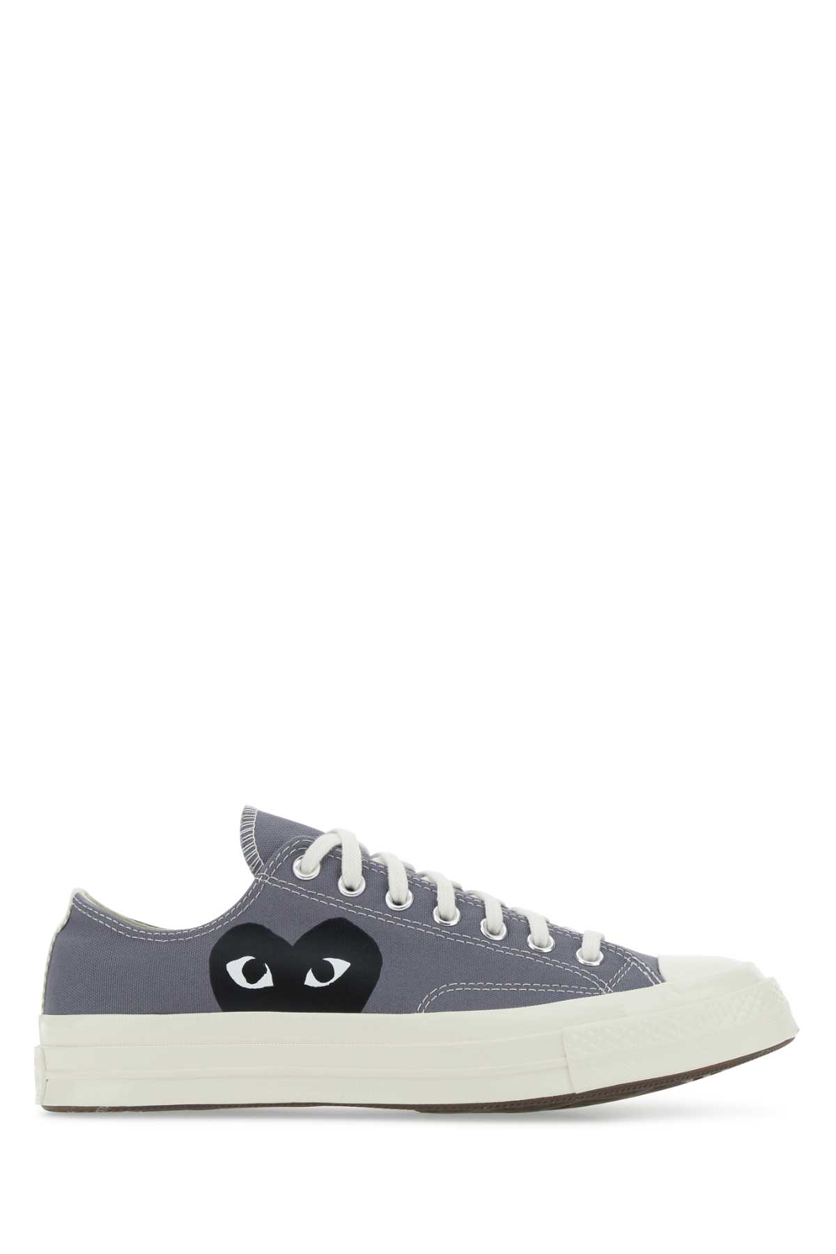 Comme des Garçons Play Dark Grey Canvas Comme Des Garã§ons X Converse Sneakers