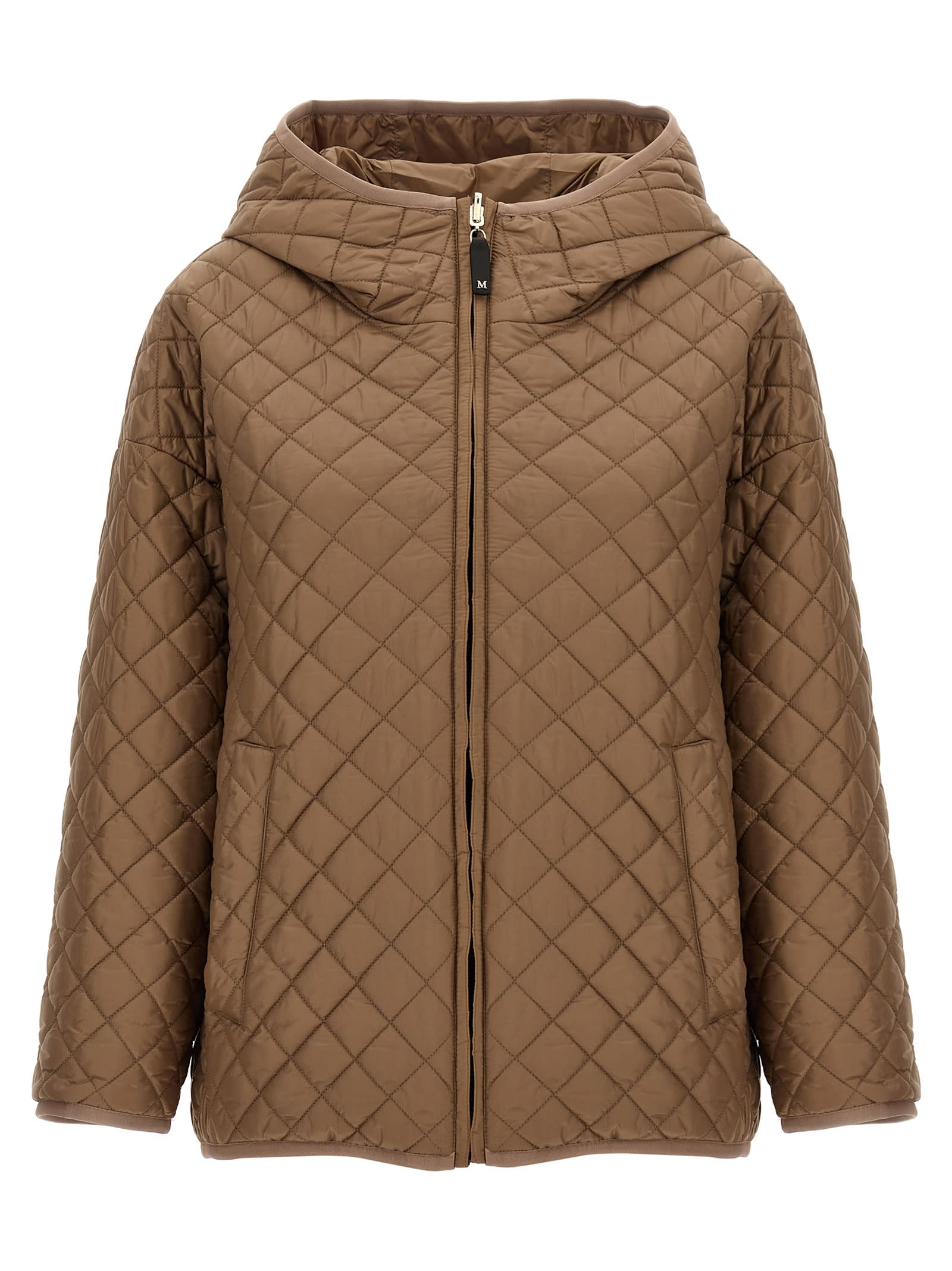 Max Mara The Cube Leo Reversible Jacket In Sand