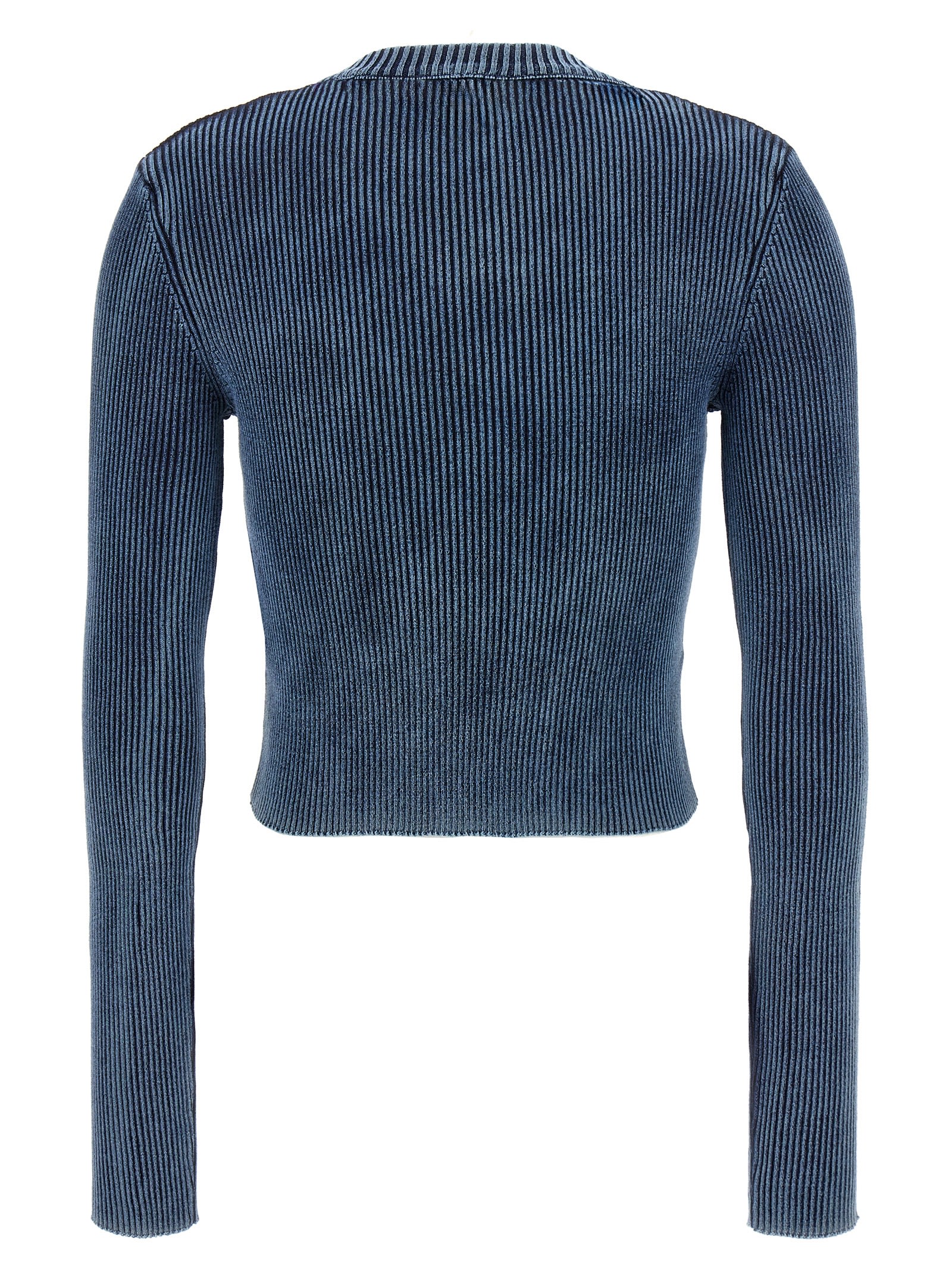 Diesel Women M-anchor Cotton Sweater In Blue