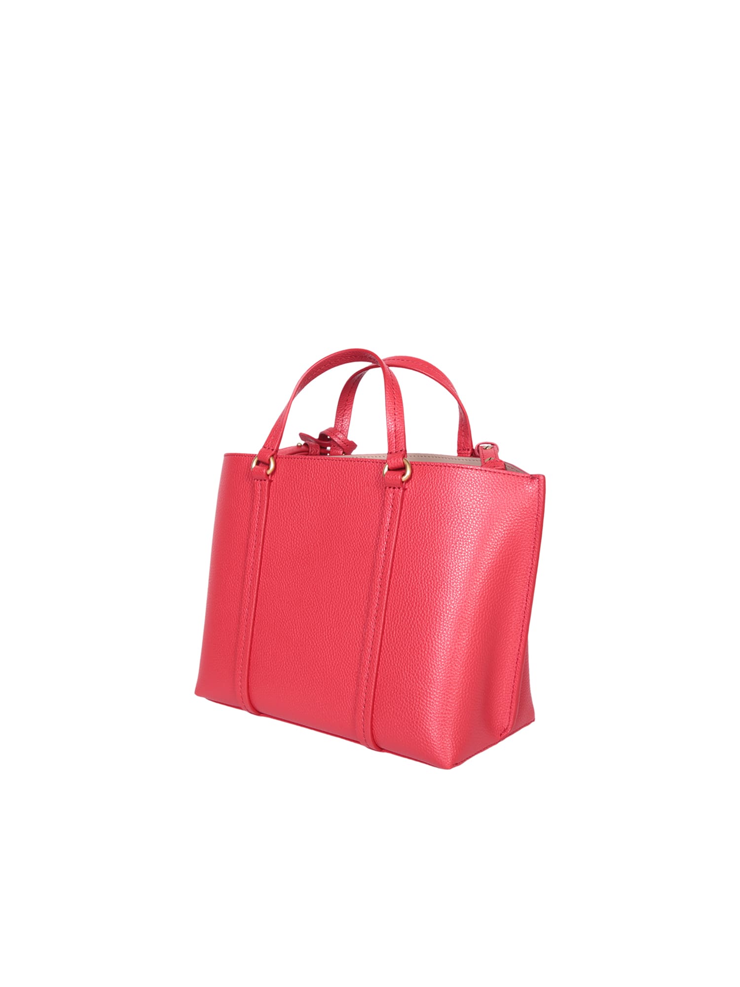 Shop Pinko Pink Carrie Shopper Bag By  In Red