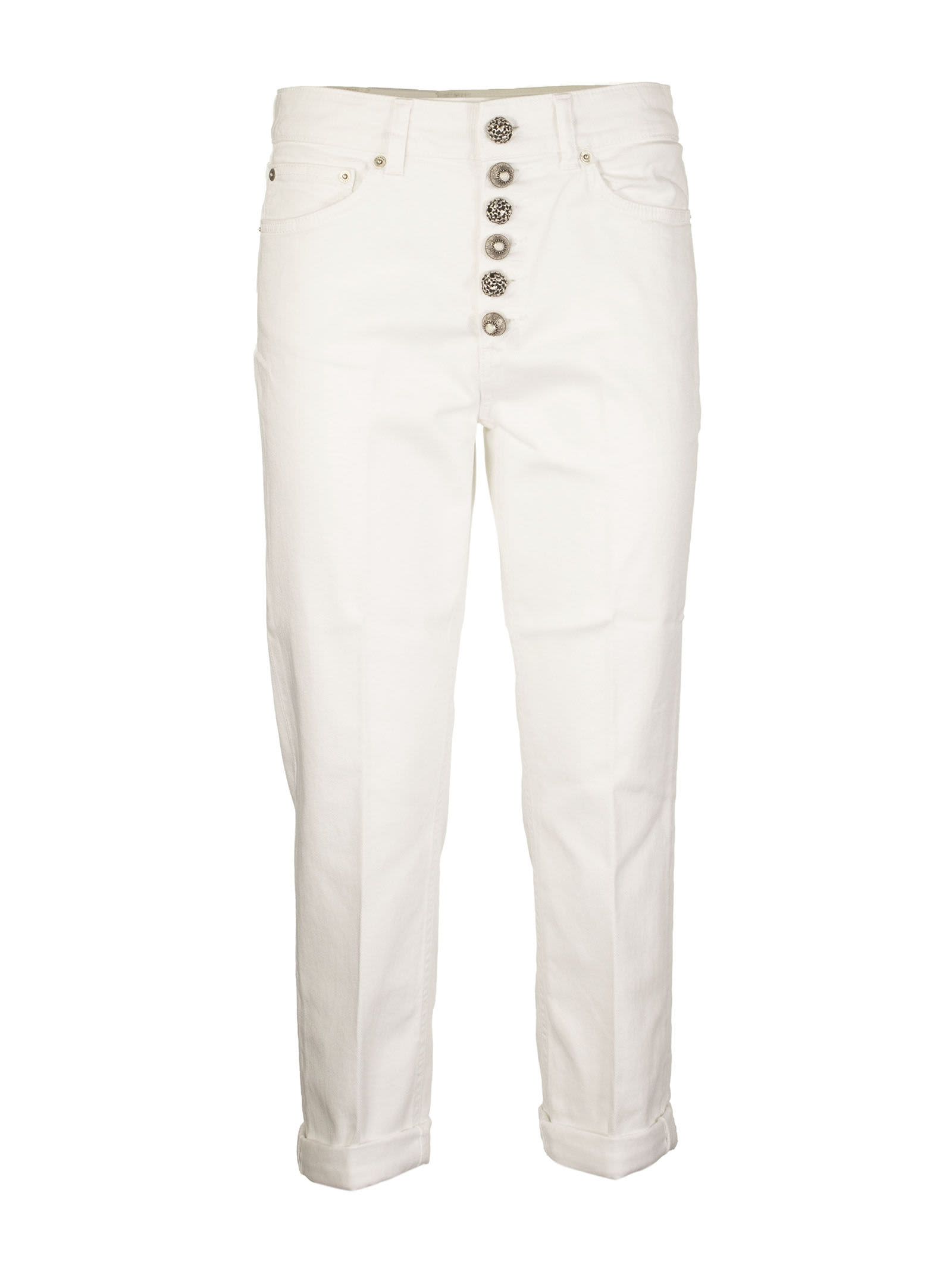Dondup Koons Gioiello Jeans In White In White