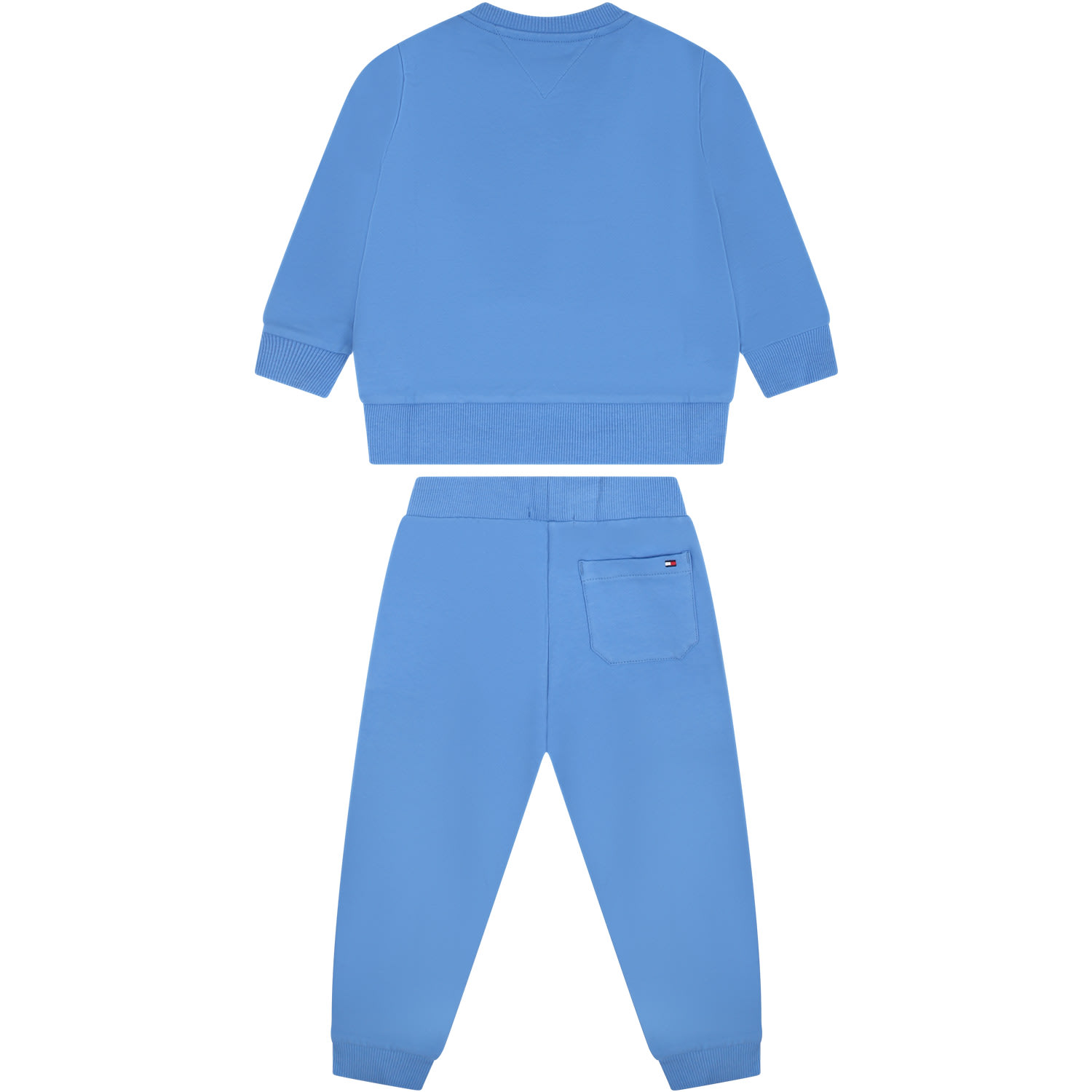 Shop Tommy Hilfiger Light Blue Set For Baby Boy With Logo