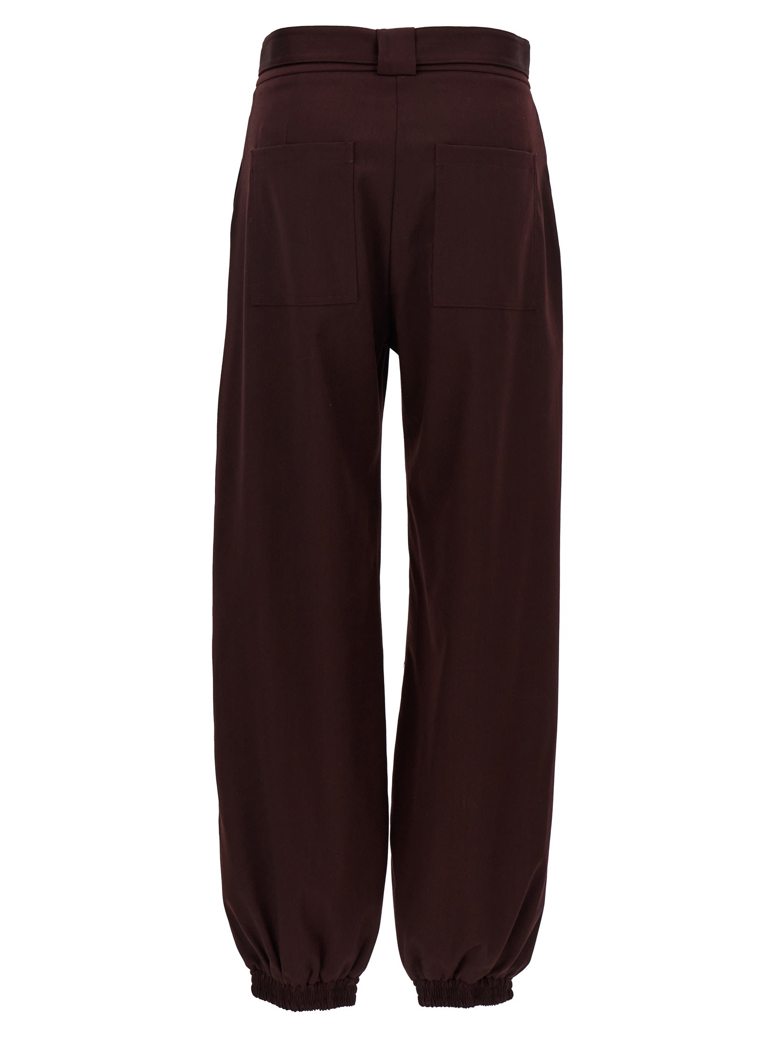 Shop Pinko Caproni Pants In Bordeaux