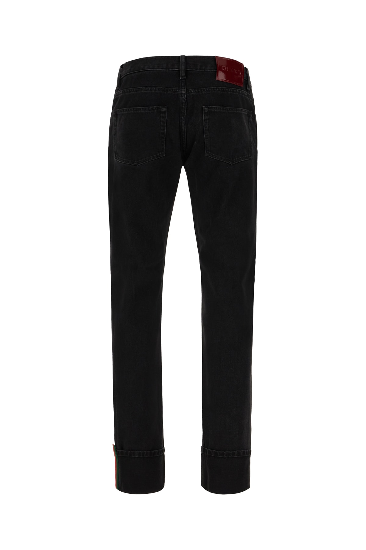 Shop Gucci Jeans In Dark Grey Mix