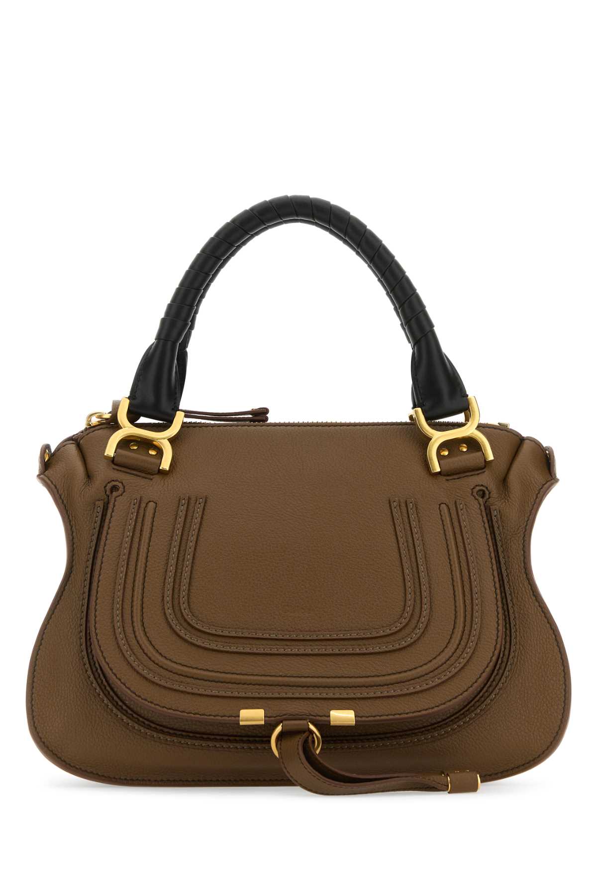 Chloé Brown Leather Small Marcie Handbag