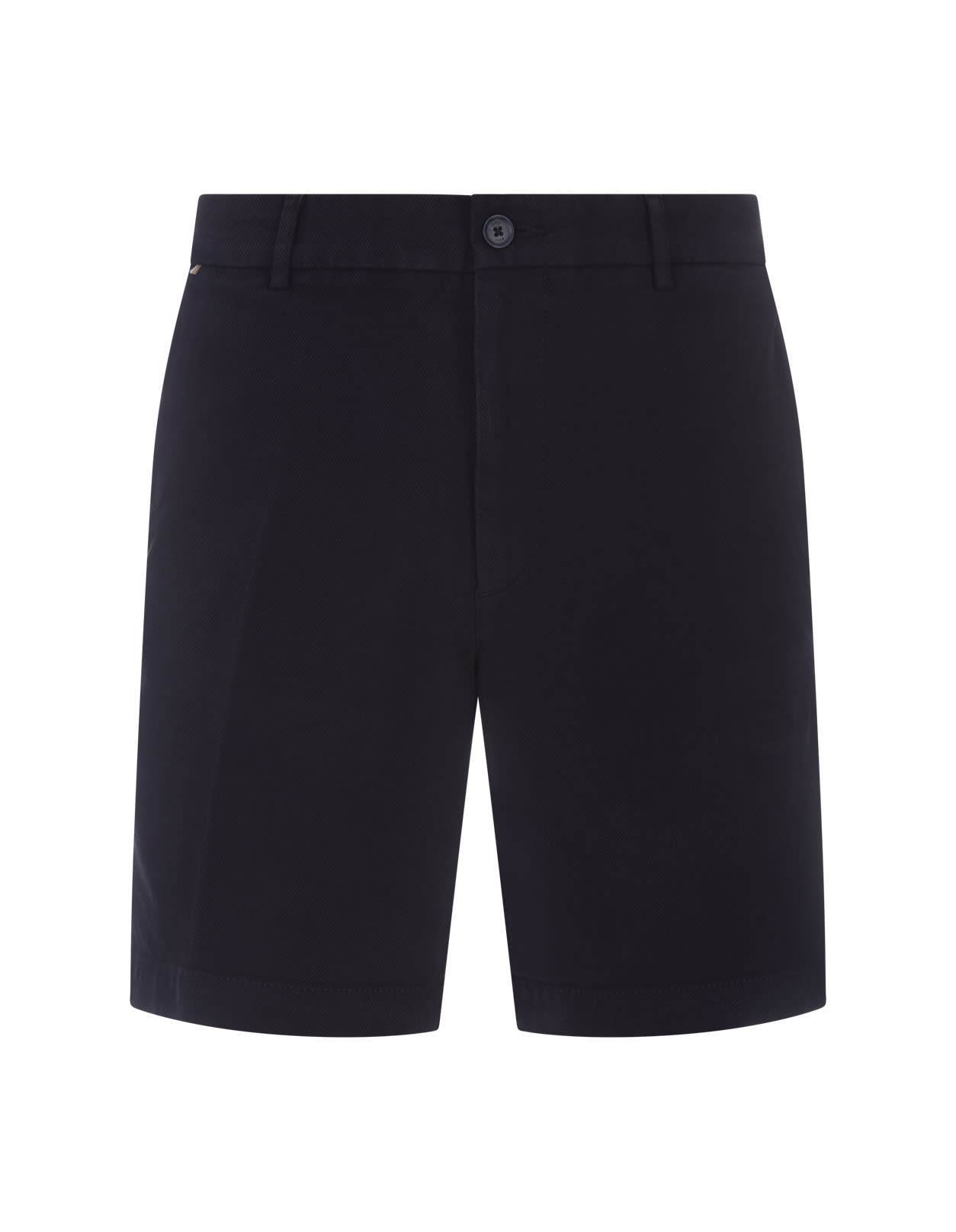 Dark Blue Regular Fit Bermuda Shorts