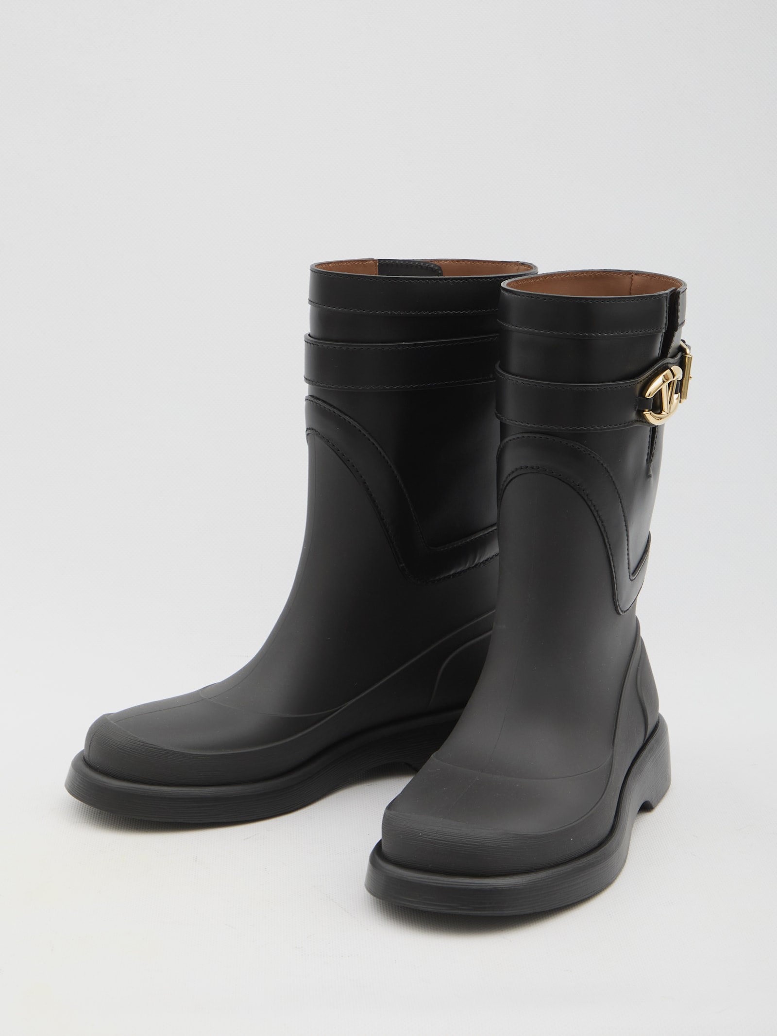 Shop Valentino Vlogo The Bold Edition Boots In Black