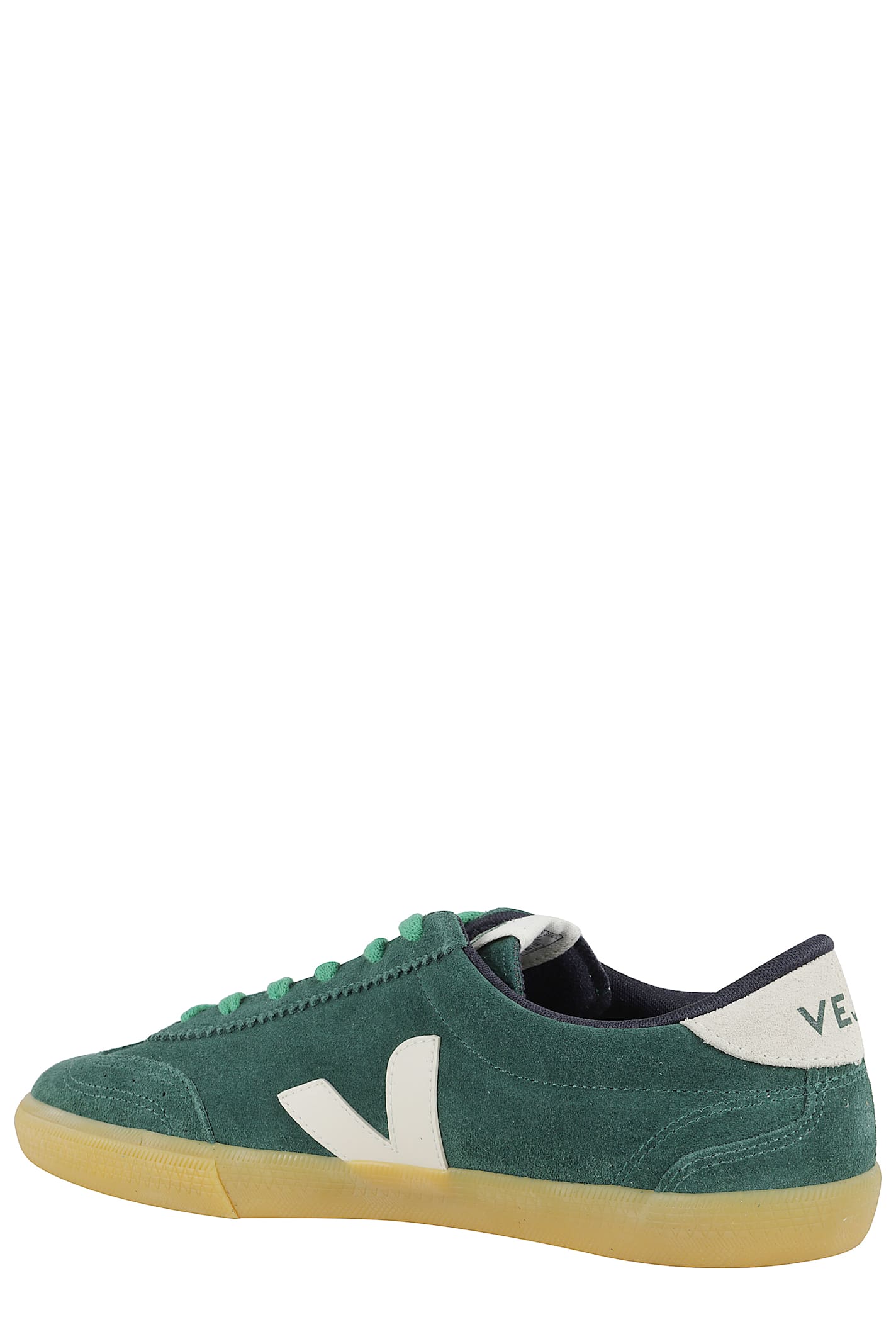 Shop Veja Volley Suede In Poker Pierre