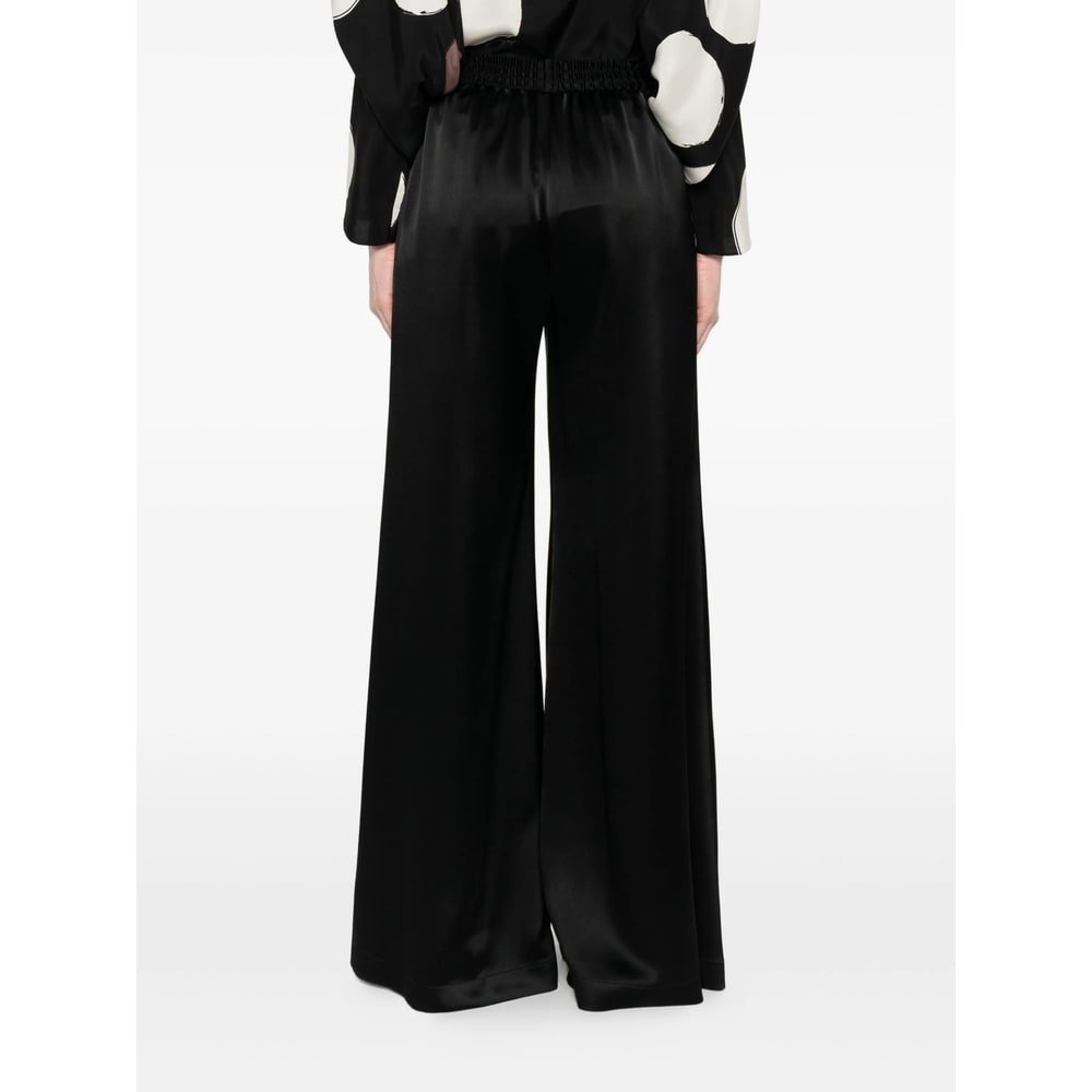 Gianluca Capannolo Elastic-waist Wide-leg Trousers In Black