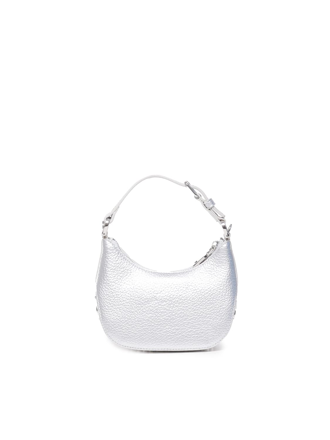 Shop Love Moschino Bag With Logo In Silver