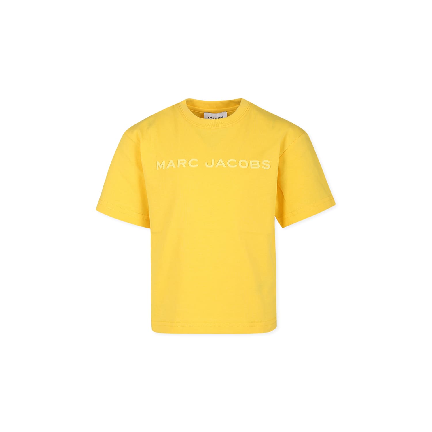 Marc Jacobs Yellow T-shirt For Kids With Logo In Yellow